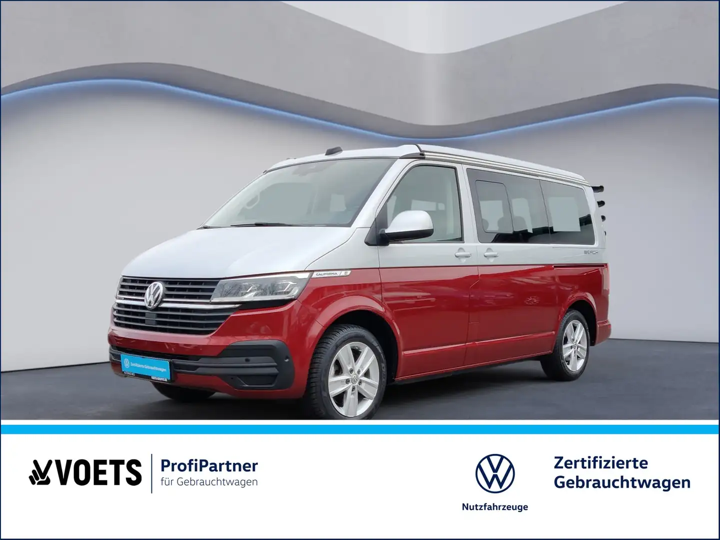 Volkswagen T6 California 6.1 Beach Tour 2.0 TDI 4Motion DSG AHK+NAVI+LED Plateado - 1
