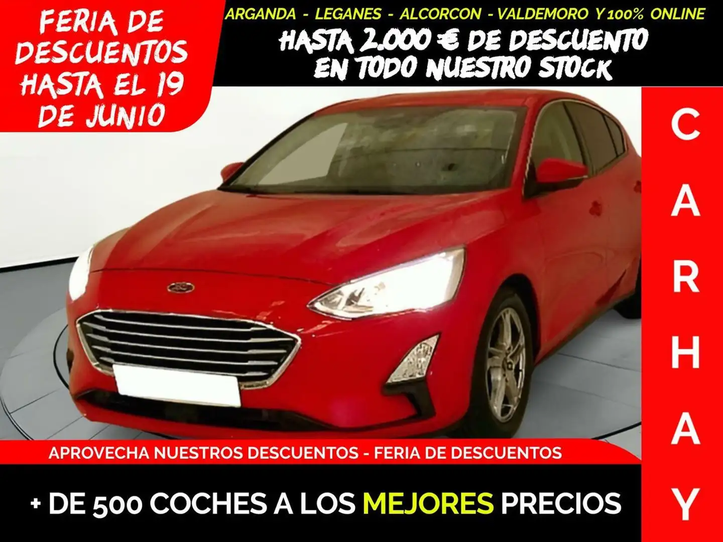 Ford Focus 1.5Ecoblue Trend Edition 95 Rojo - 1