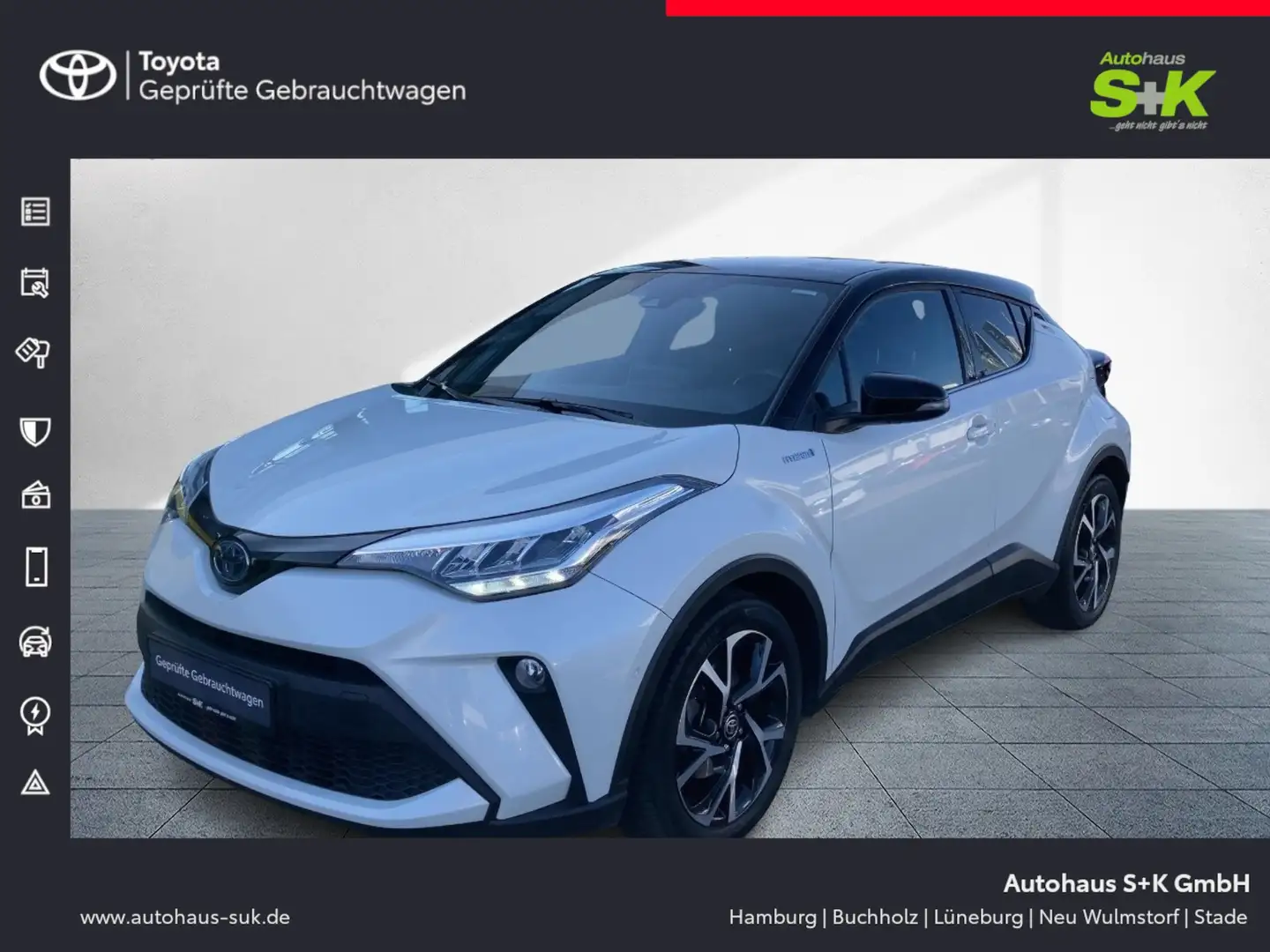 Toyota C-HR 2.0 Hybrid Team Deutschland **SHZ**KAMERA** Blanc - 1