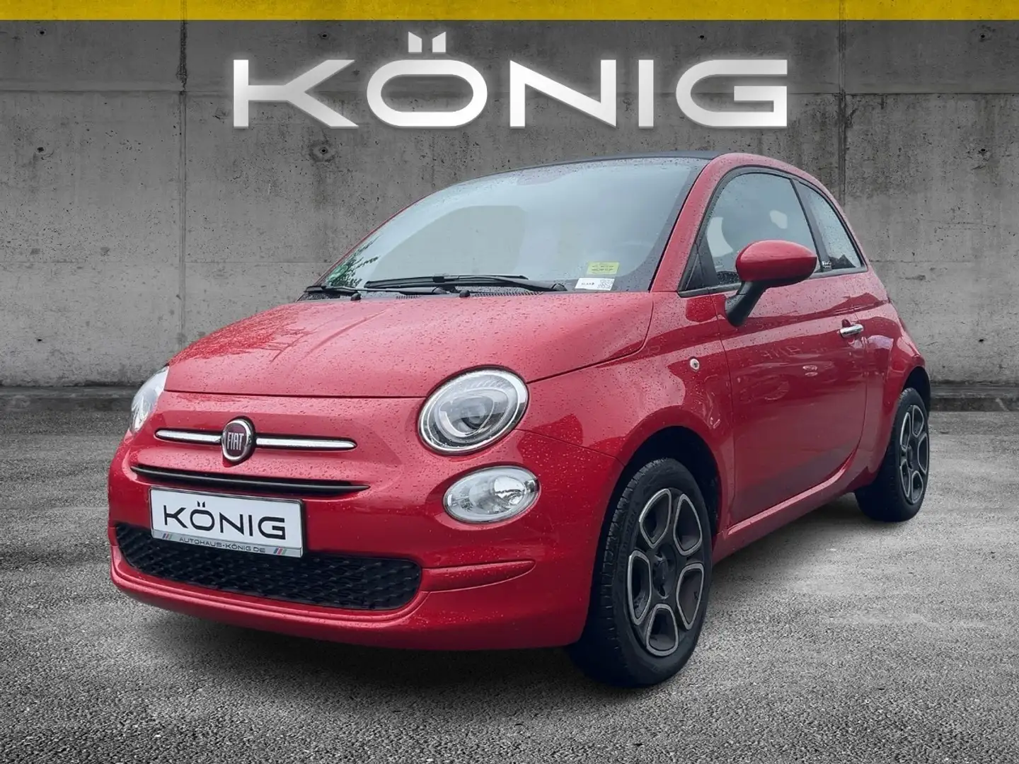 Fiat 500C Cabrio Club 1.0 Klima*Tempomat*CarPlay Rot - 1