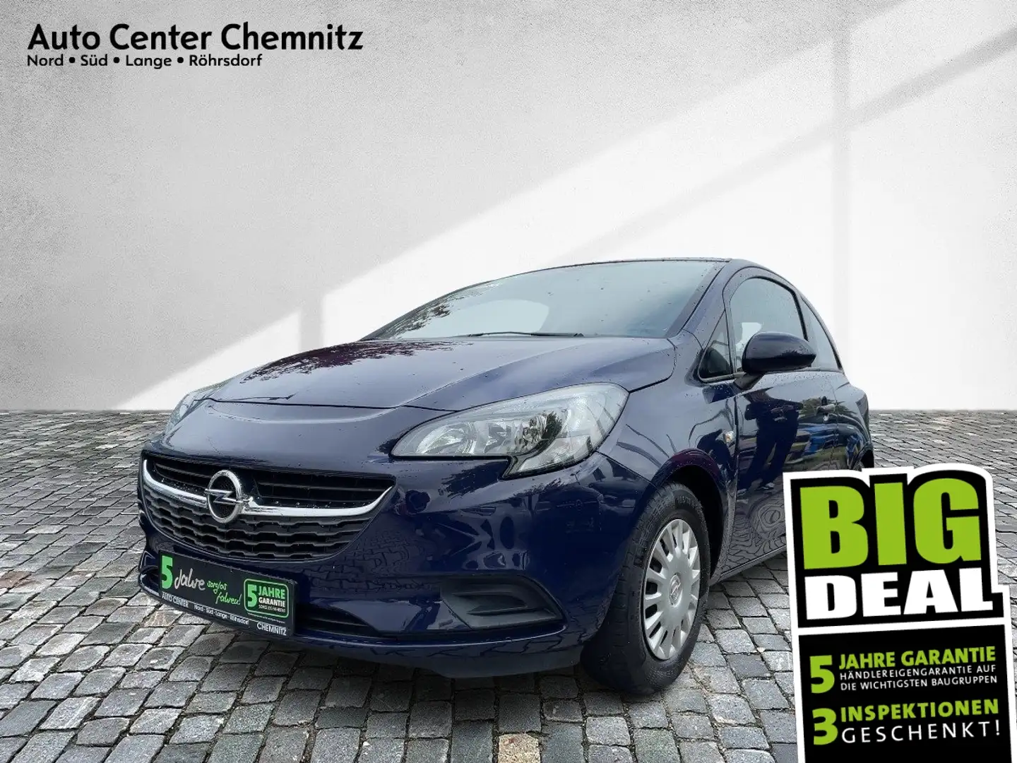 Opel Corsa E 1.2 Selection Cool&Sound-Paket Blauw - 1