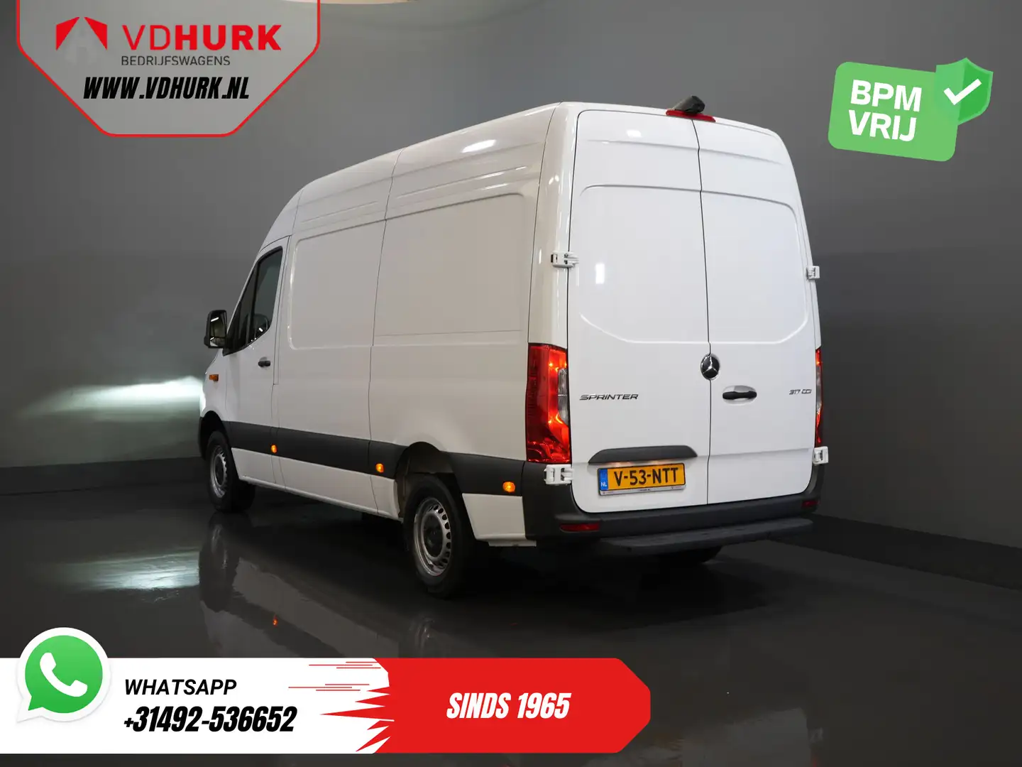 Mercedes-Benz Sprinter 317 CDI Aut. L2H2 3.5t Trekverm./ LED/ Gev.Stoel/ Blanc - 2