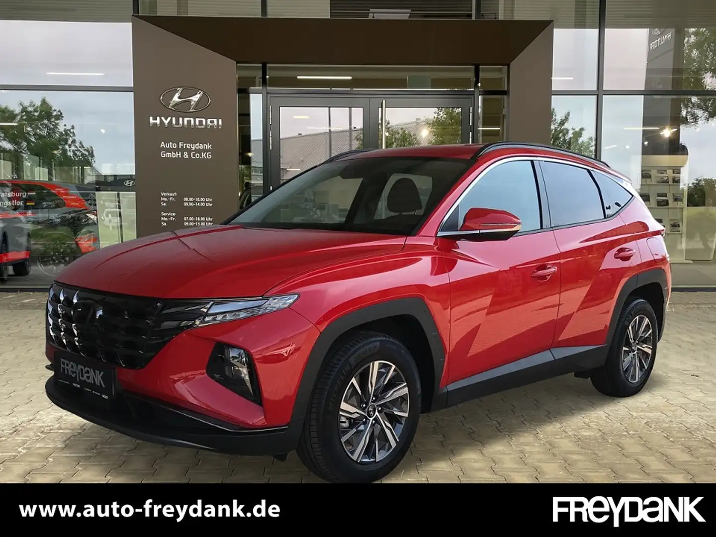 Hyundai TUCSON Hybrid 230PS 6AT 4WD TREND MJ23 Assist.-Paket, el. Rouge - 1