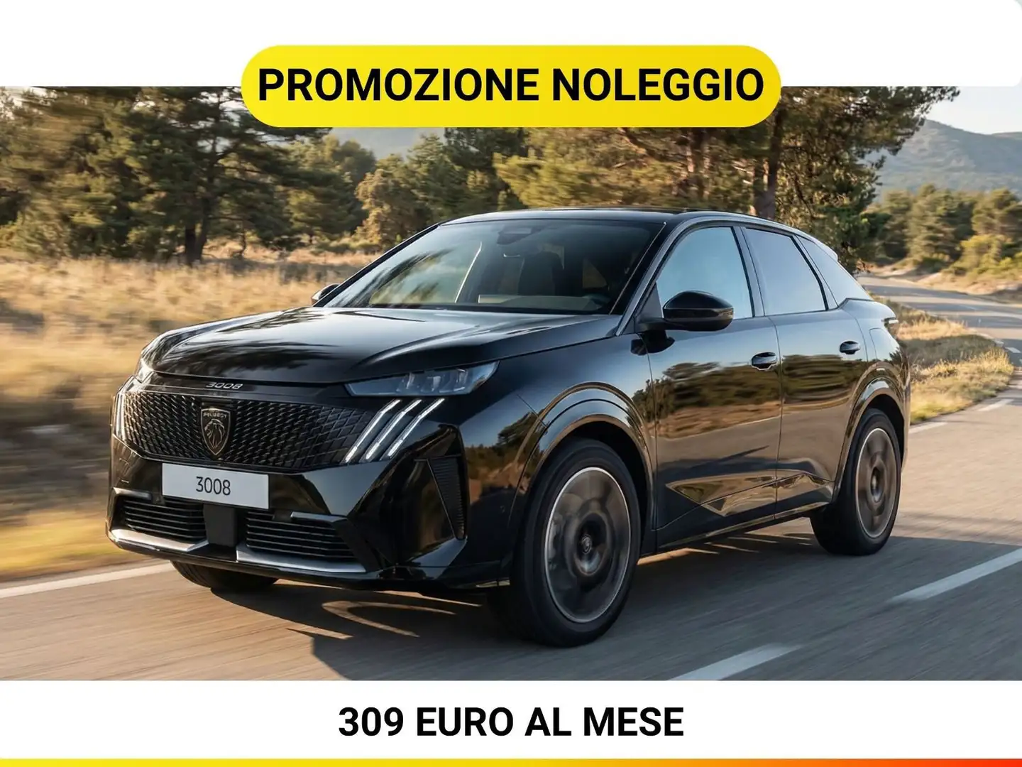 Peugeot 3008 Hybrid 145 Allure e-DCS 6 Schwarz - 1