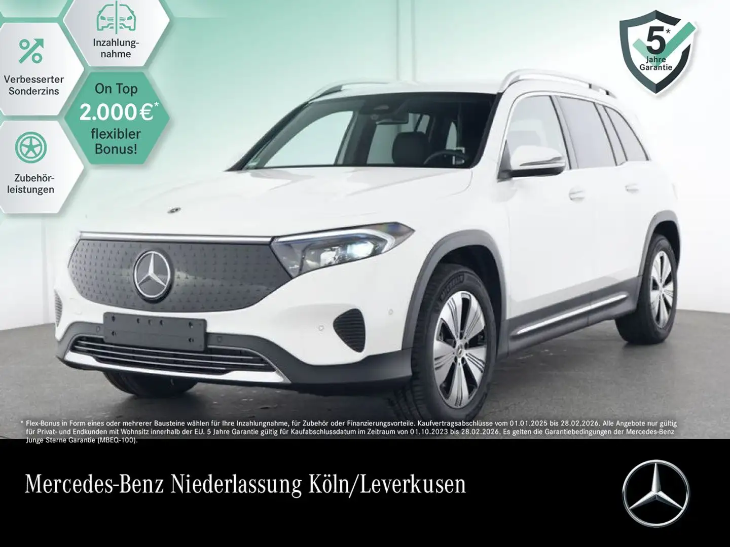 Mercedes-Benz EQB 300 4M PROG+PLUS-PAKET+KAMERA+KEYLESS+SPUR Weiß - 1