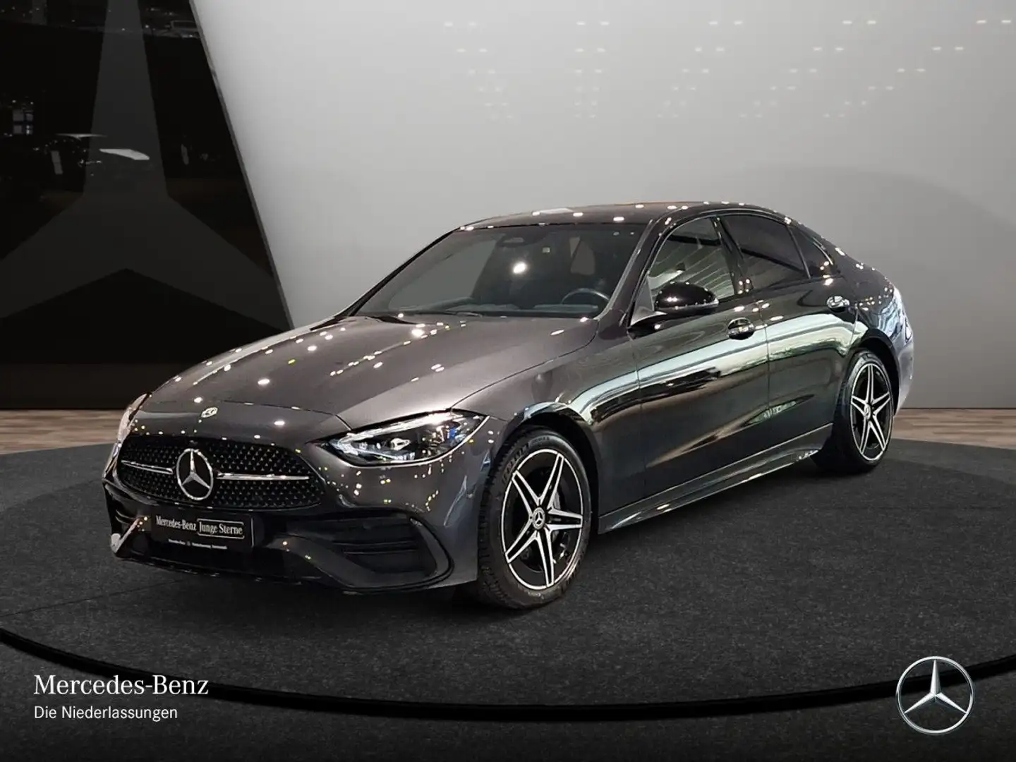 Mercedes-Benz C 300 e AMG+NIGHT+PANO+KAMERA+TOTW+KEYLESS+9G Grau - 2