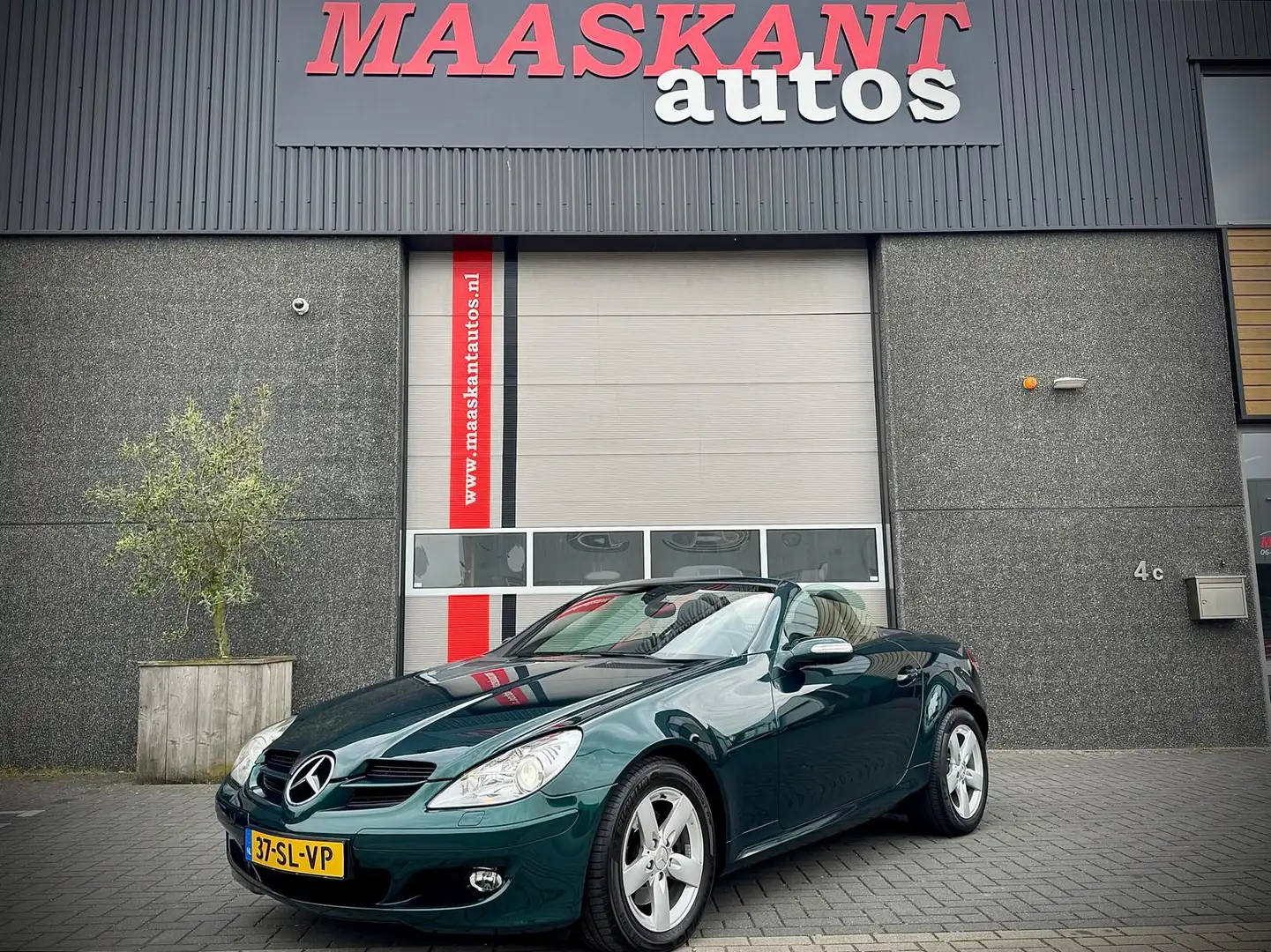 Mercedes-Benz SLK 280 Aut 7 / Andratite green / Airscarf / Xenon / NL de Grün - 2