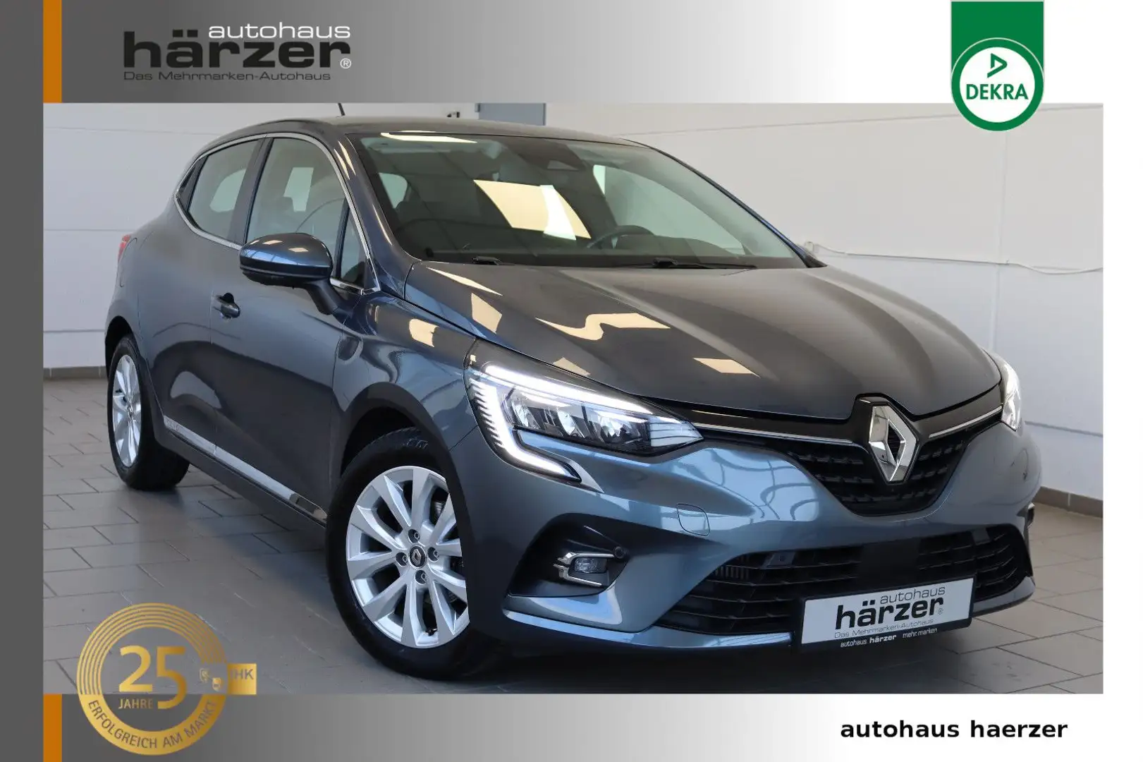 Renault Clio V Intens TCe90 *LED*NAV*DAB*AAC*Sitzhz*360° Grigio - 1