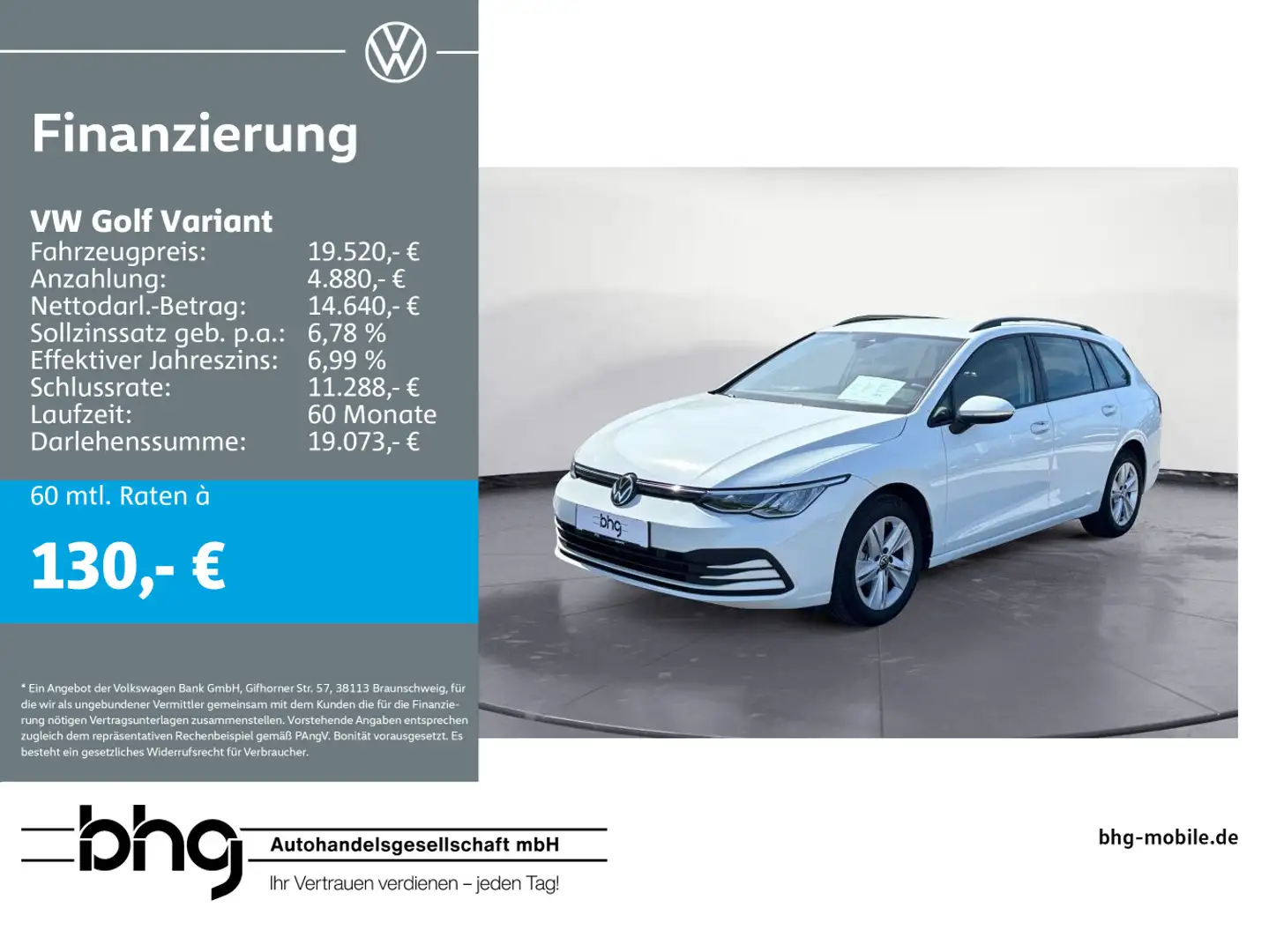 Volkswagen Golf Variant 1.0 TSI Life ACC SHZ LED DAB PDC Blanco - 1