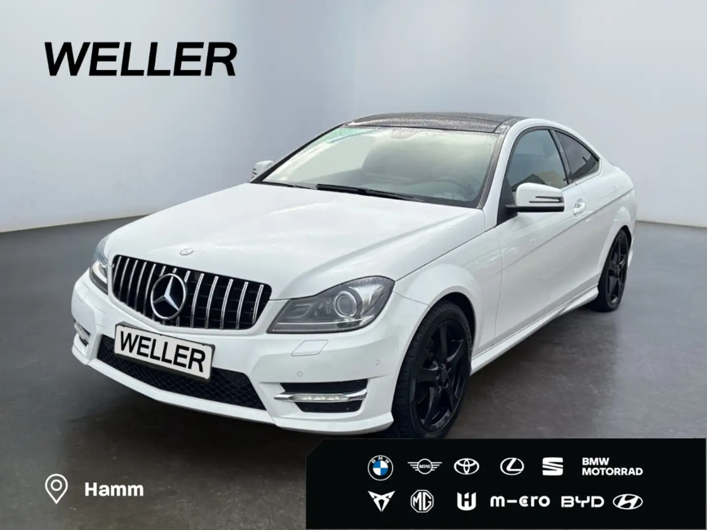 Mercedes-Benz C 200 Coupe *Bi-Xenon*Sportfahr*PDC v+h*Pano*SHZ* Blanc - 1