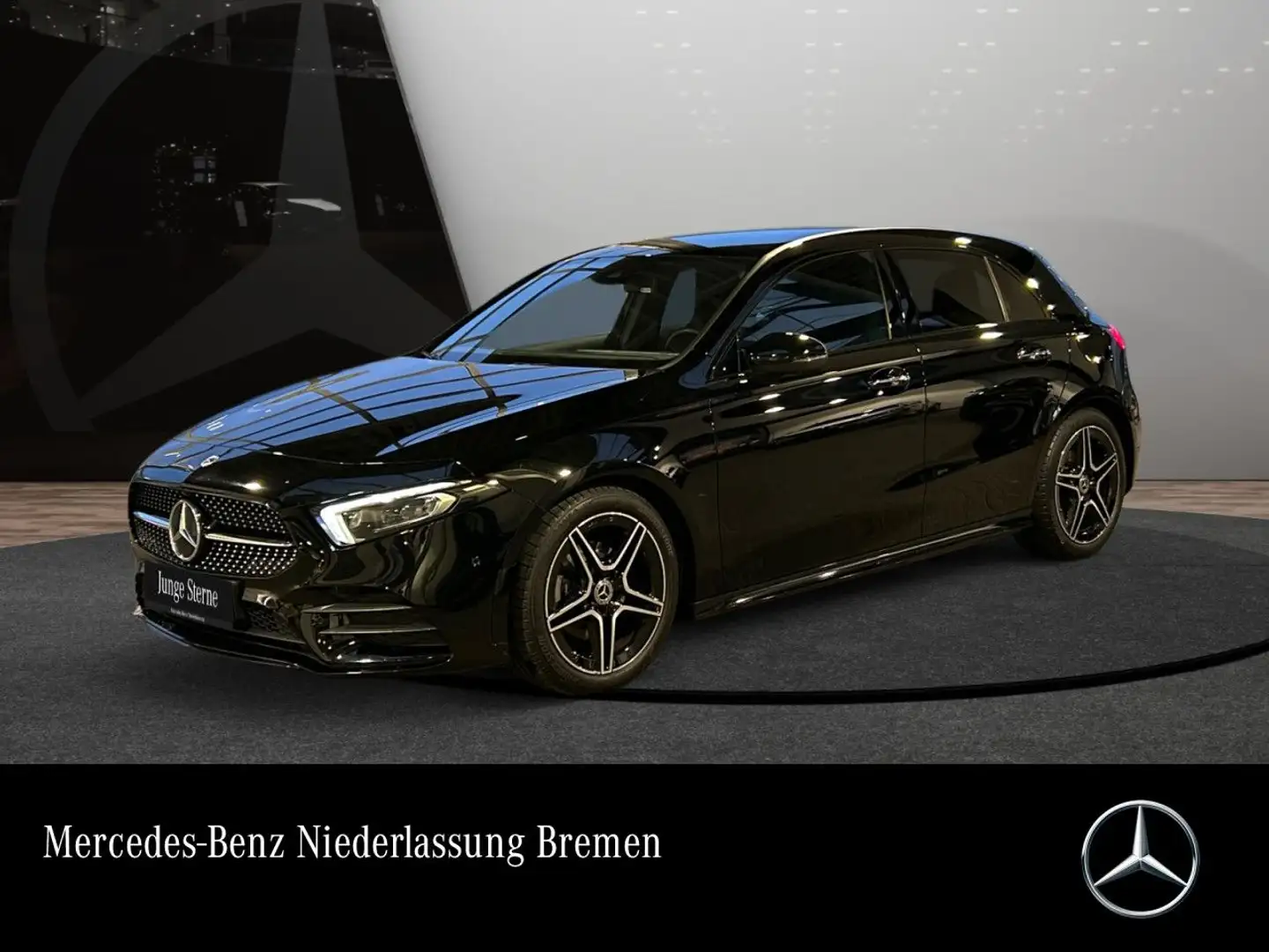 Mercedes-Benz A 180 AMG+NIGHT+360°+AHK+MULTIBEAM+TOTW+KEYLESS Schwarz - 1