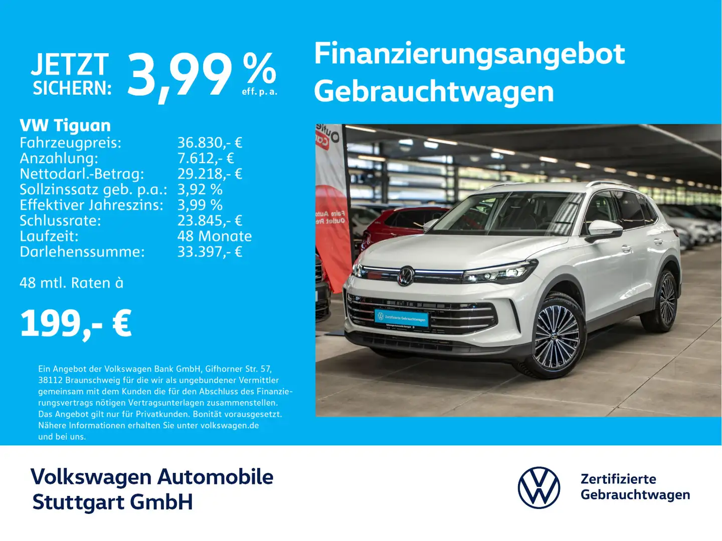 Volkswagen Tiguan 2.0 TDI Elegance DSG Navi Kamera AHK Bianco - 1