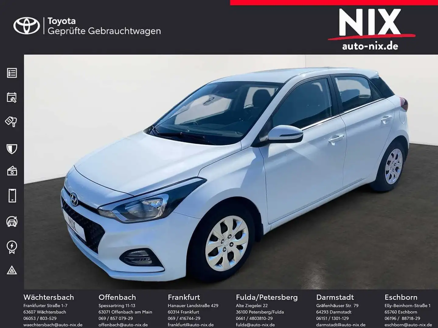 Hyundai i20 blue 1.0 T-GDI DCT Trend Digital-Paket Blanco - 1