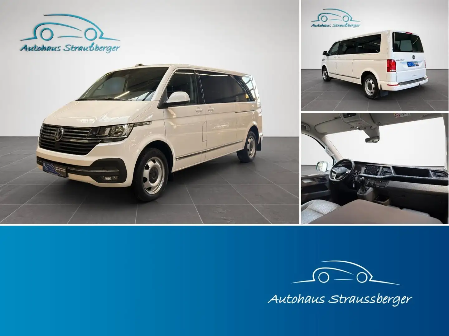 Volkswagen T6 Caravelle T6.1 Transporter Caravelle Comfortline lang 9-S. Blanc - 1