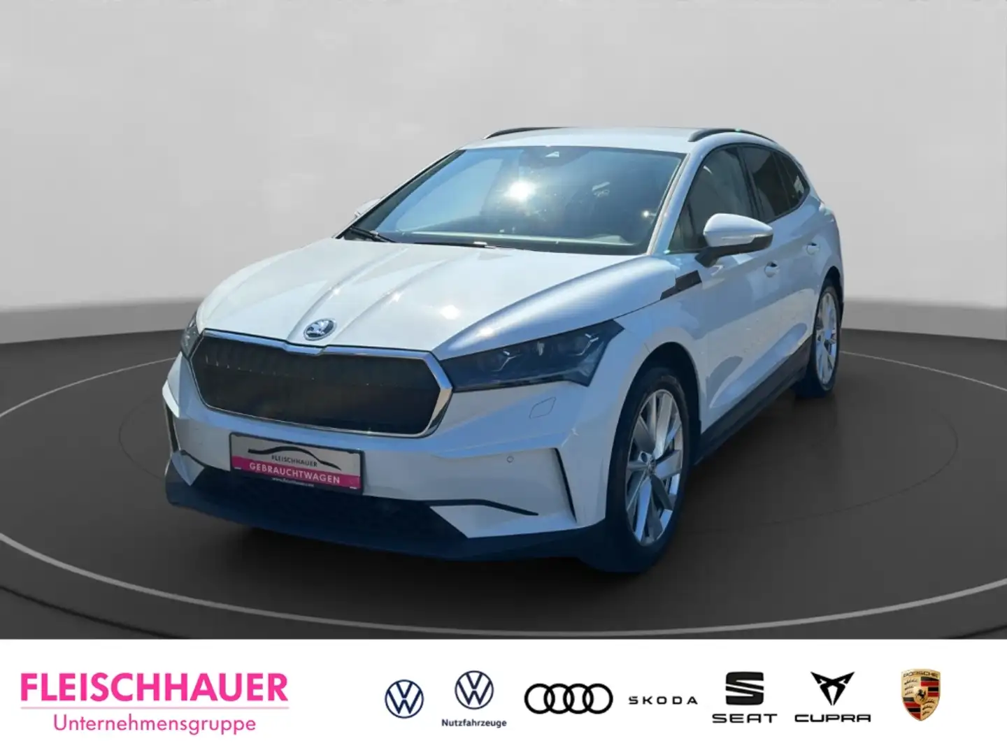 Skoda Enyaq Lodge 60 Navi+Memory+LED +ACC+CarPlay Bianco - 1