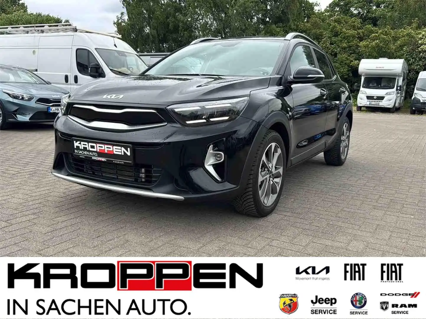 Kia Stonic Spirit DCT7 48V-MHEV Navi Cam SHZ LHZ Schwarz - 1