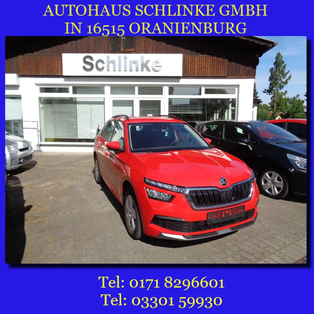 Skoda Kamiq 1.0 TSI Ambition 115PS PDC SHZ KLIMA LED BT TEMP Rot - 1