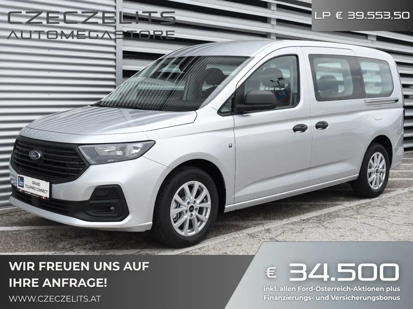 Ford Grand Tourneo Connect 2,0 EcoBlue L2 Trend ON 43115 JF Silber - 1