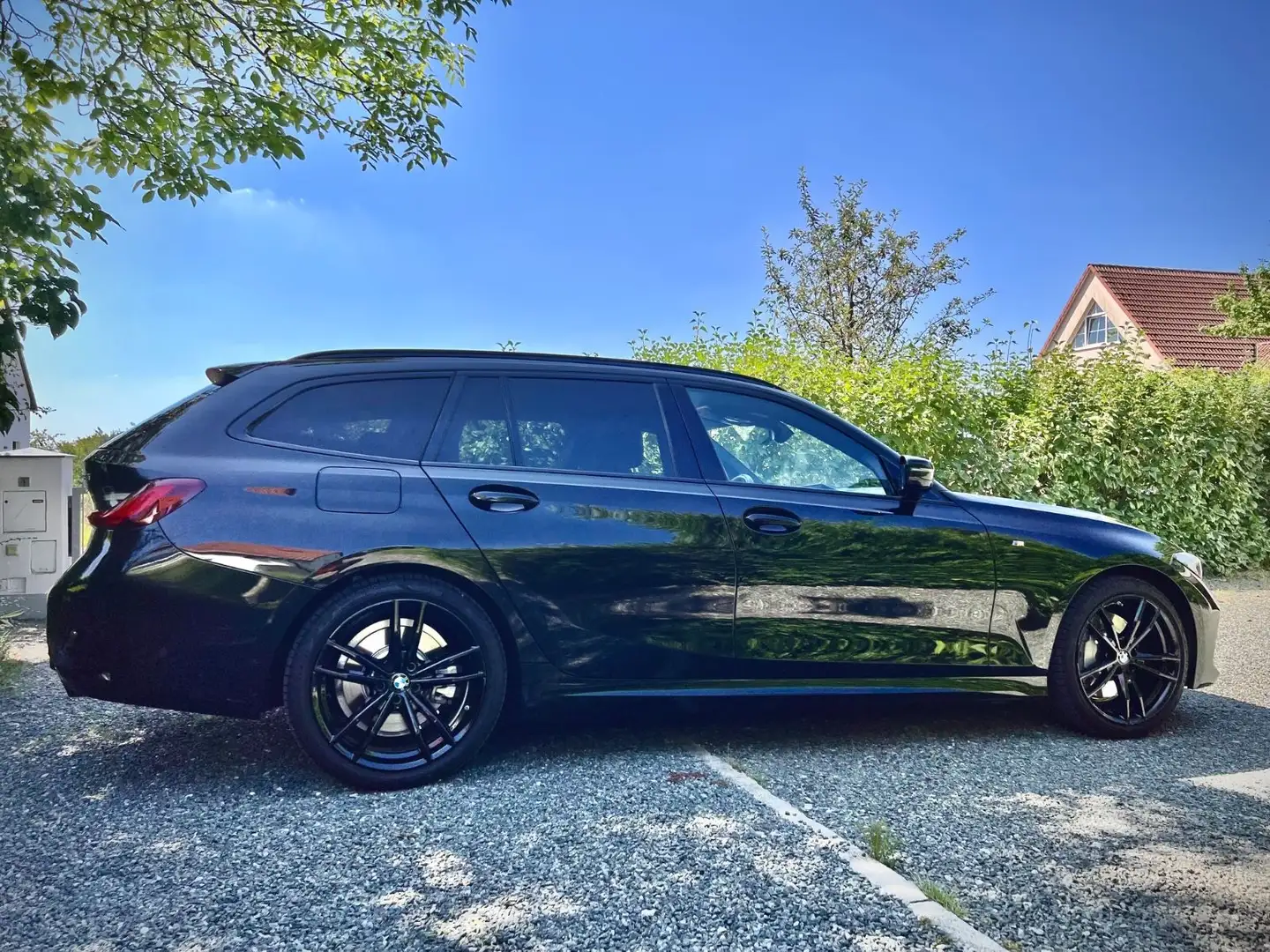 BMW 330 330i Touring xdrive tetto MSport auto Nero - 2