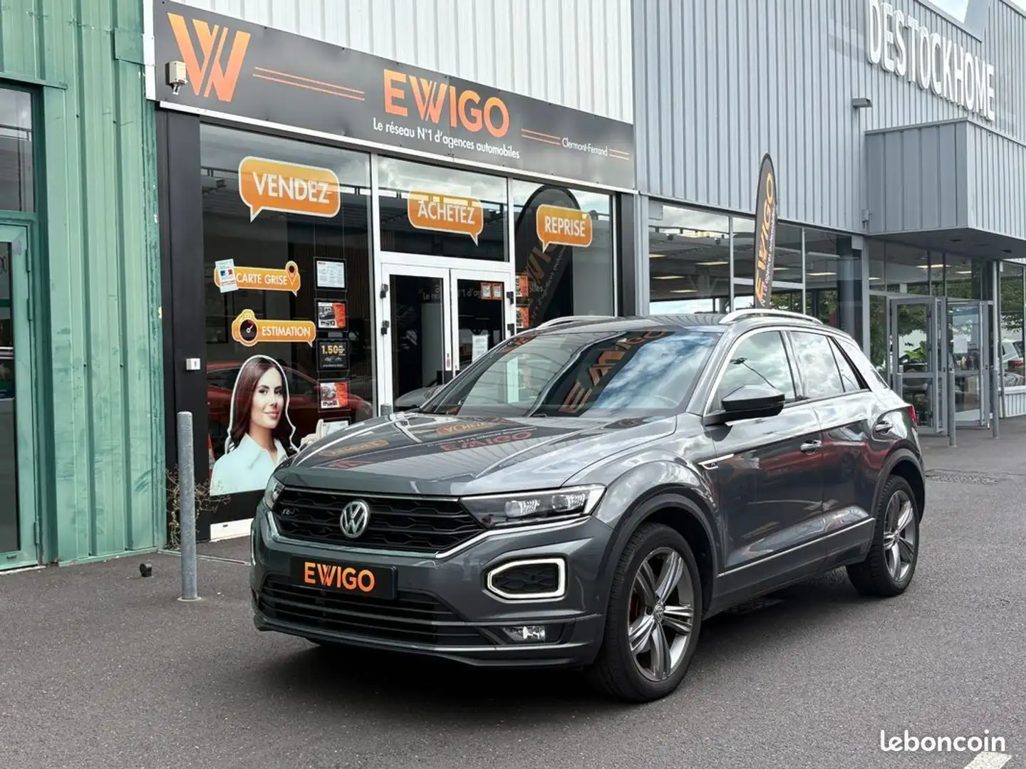 Volkswagen T-Roc 1.5 tsi 150ch evo r-line dsg bva entretien complet Gris - 1