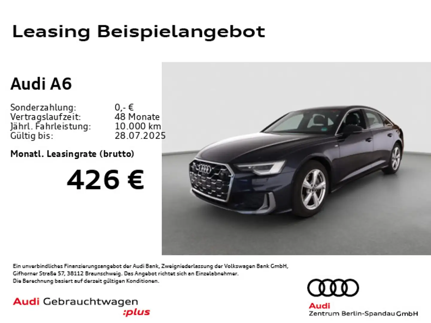 Audi A6 A6 Lim. 45 TFSI qu. S line S tronic *PANO*AHK* Blau - 1