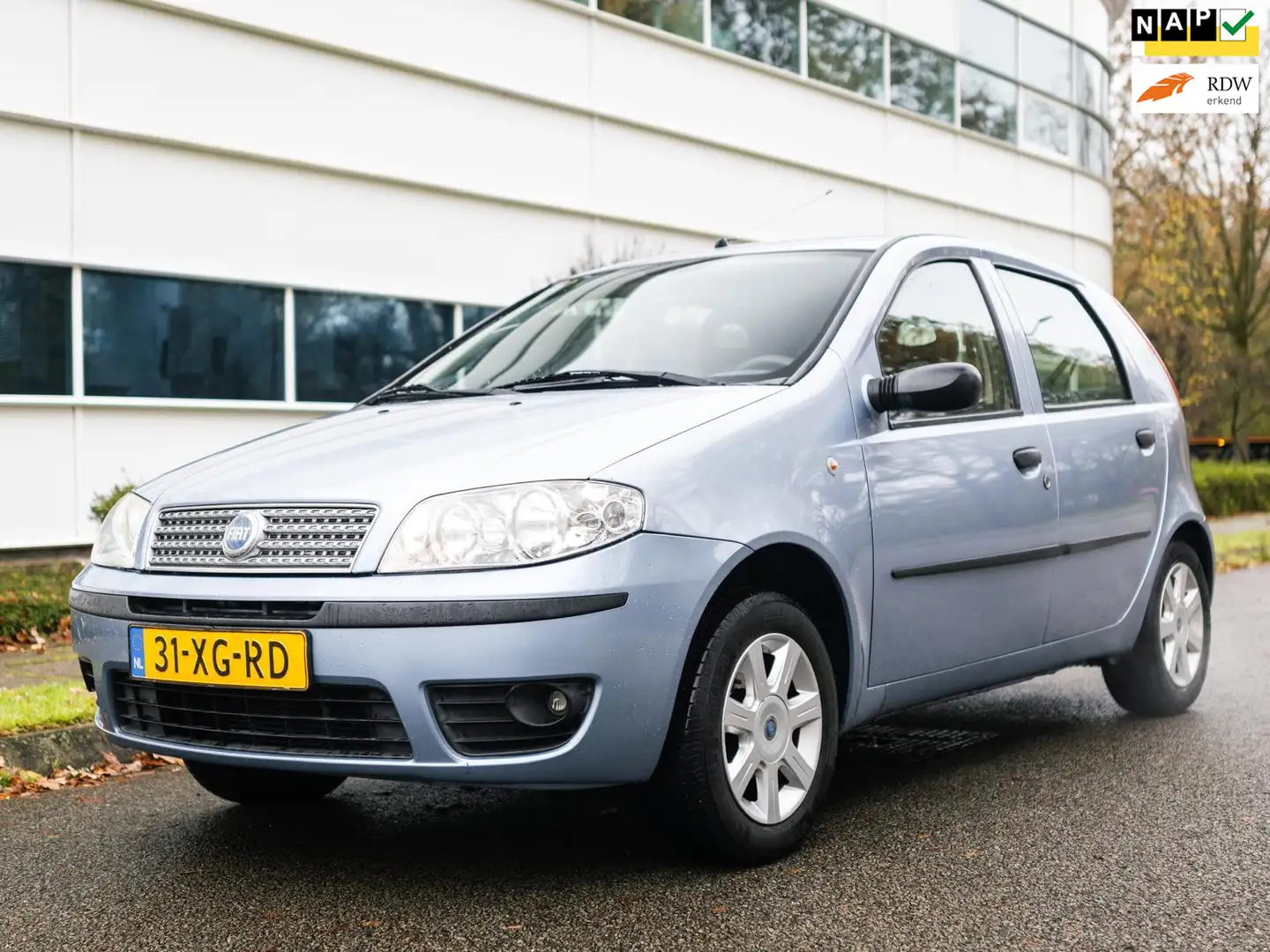 Fiat Punto 1.2 Classic 5 drs AIRCO, Trekhaak, Nwe APK, NAP Bleu - 1