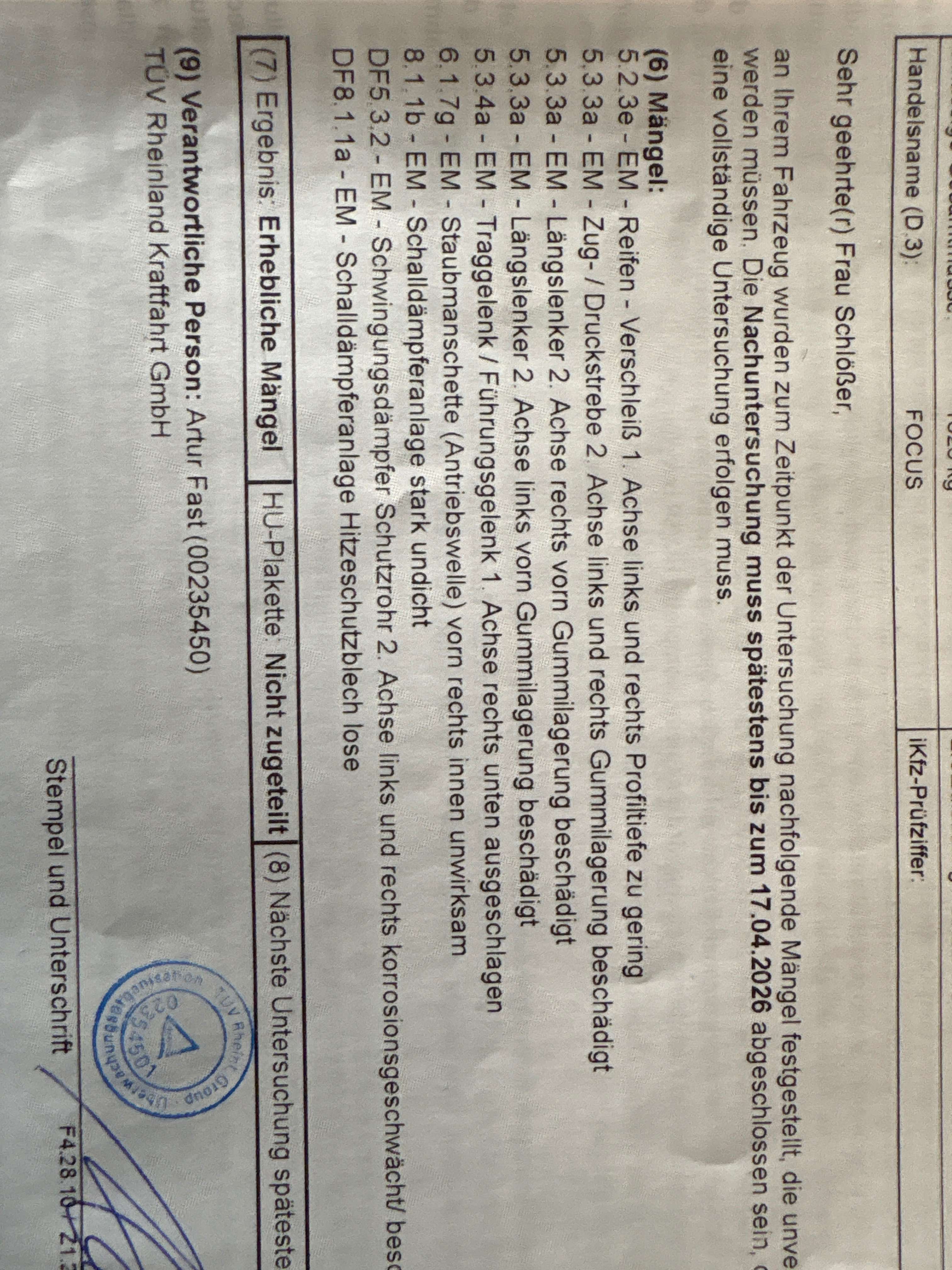 Second hand Ford Focus 1.6