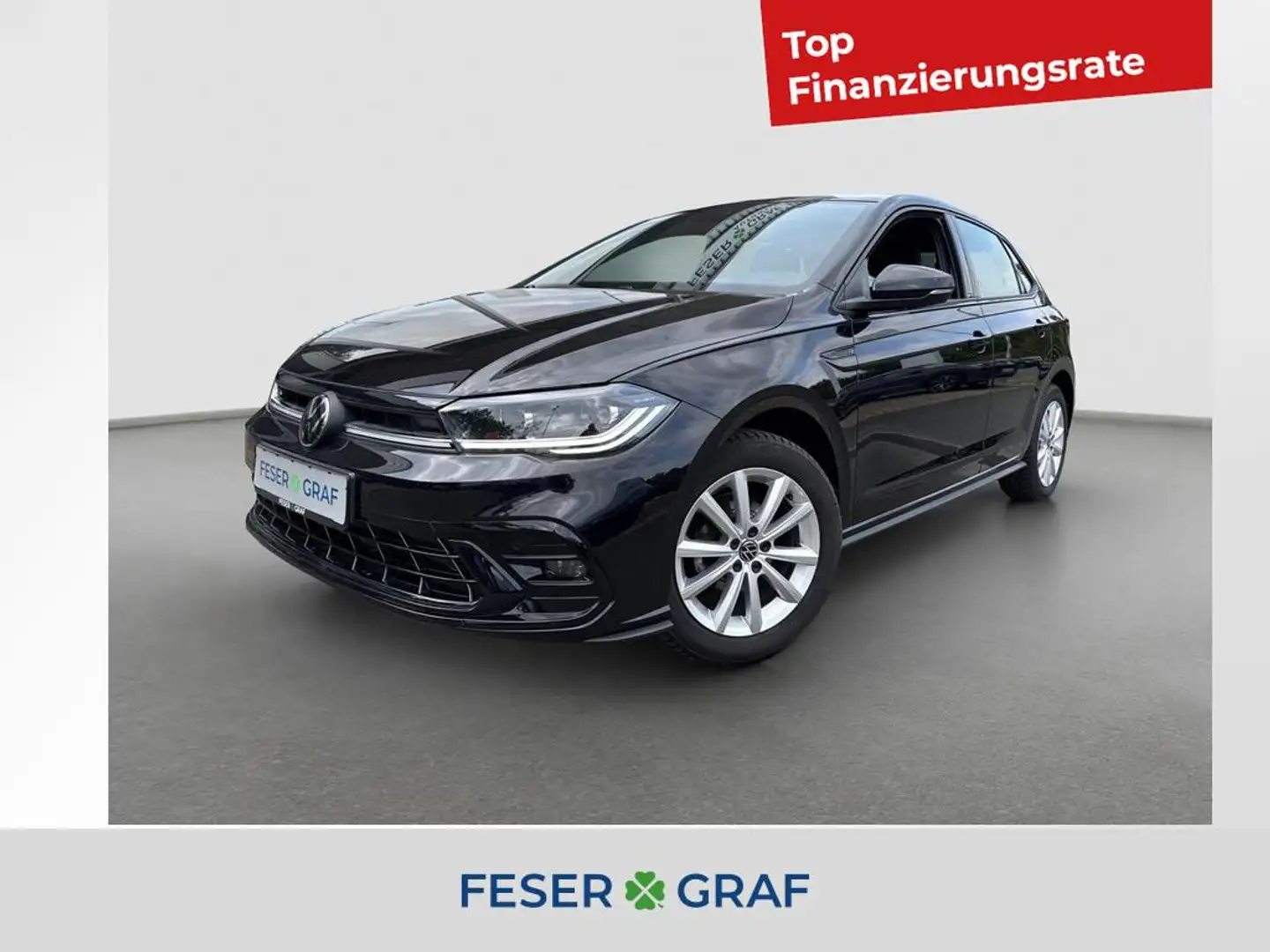 Volkswagen Polo R-Line 1.0TSI 70kW DSG Kamera Navi ACC Matrix Schwarz - 1