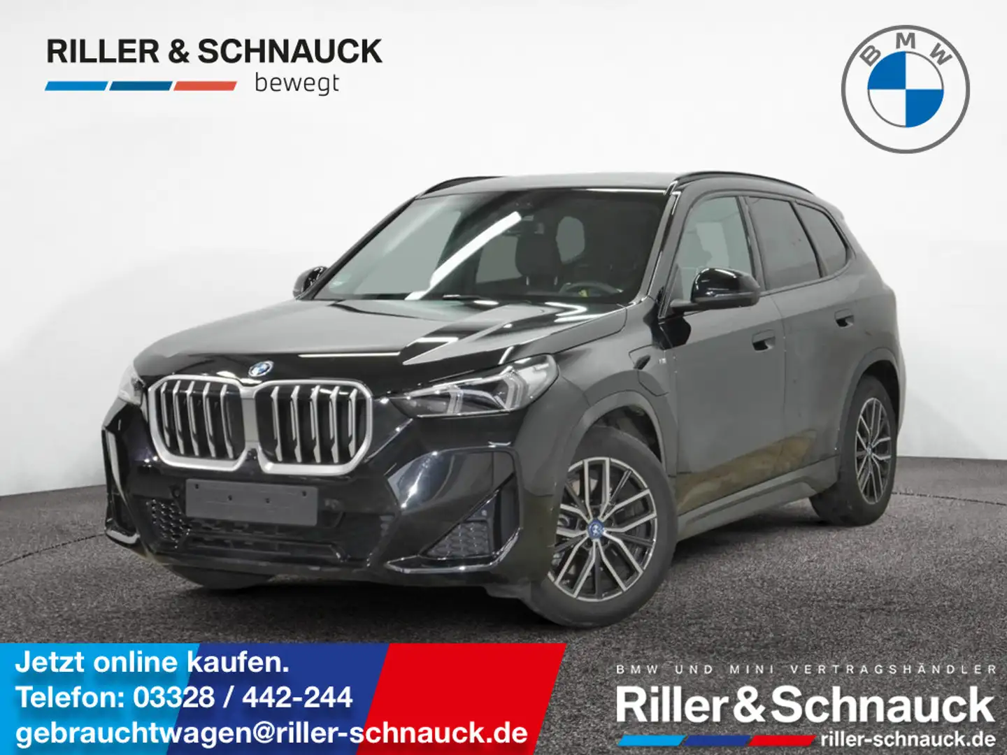 BMW X1 xDrive30e M Sport AHK+HUD+ACC+360°KAM+HK Schwarz - 1