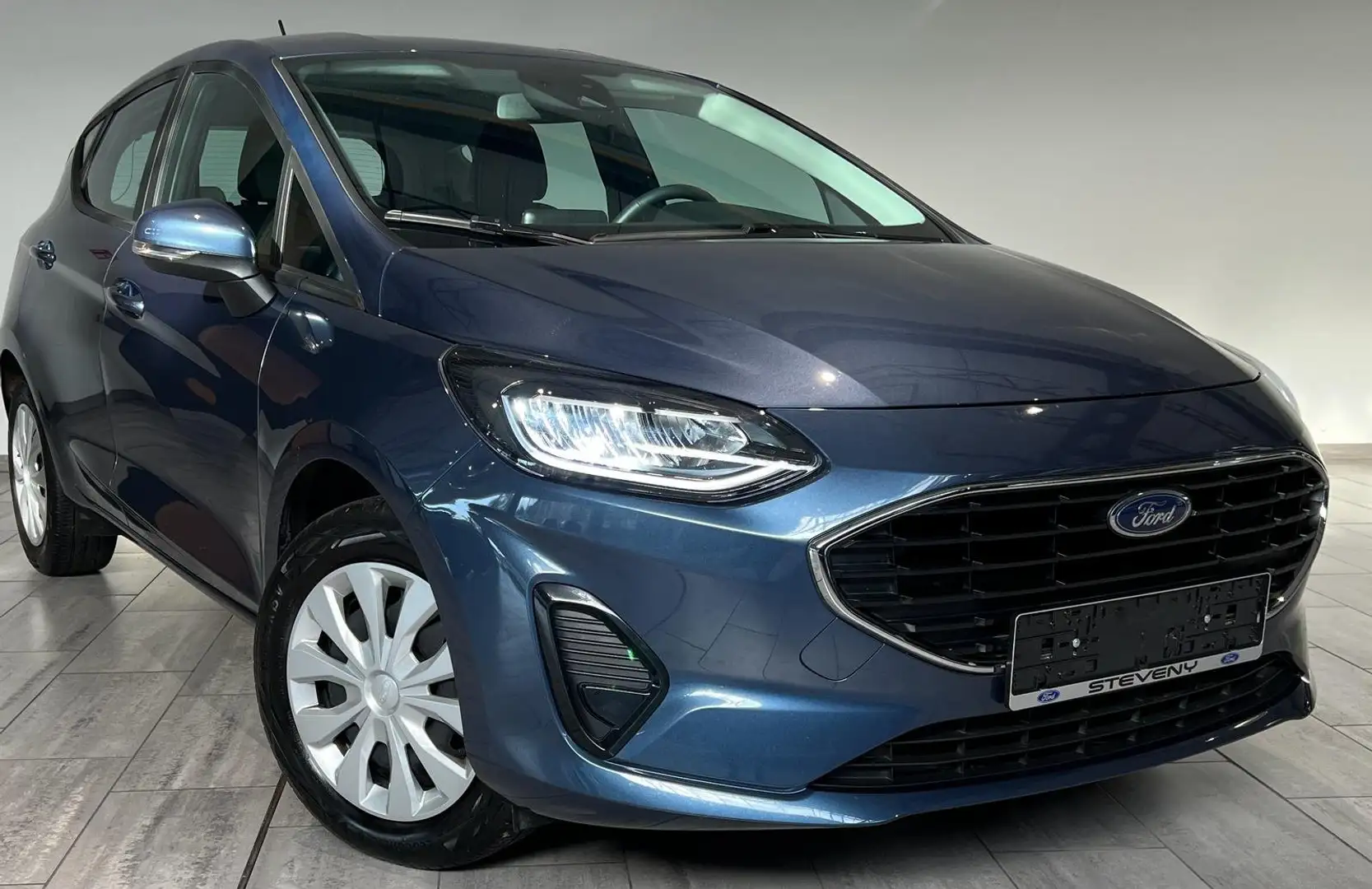 Ford Fiesta Connected 1.0 EcoBoost 100CV * CLIM * PACK HIVER * Bleu - 2