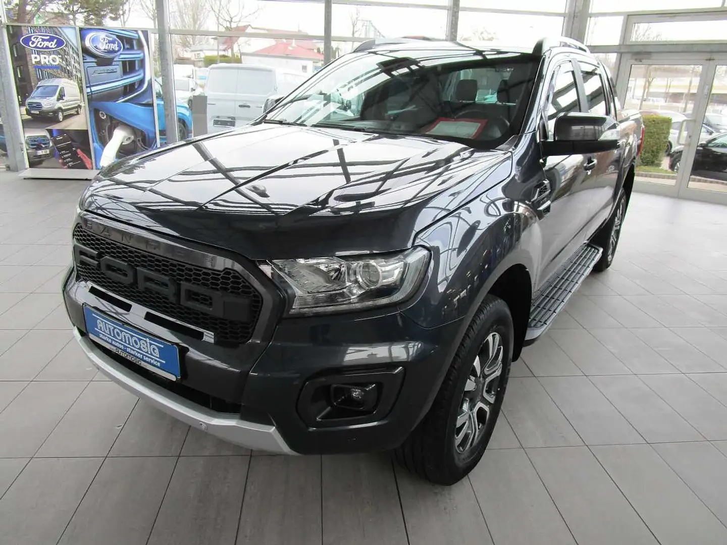 Ford Ranger Wildtrak 2,0l Doka 4X4-AHK/ACC/PPS/RFK Gri - 2