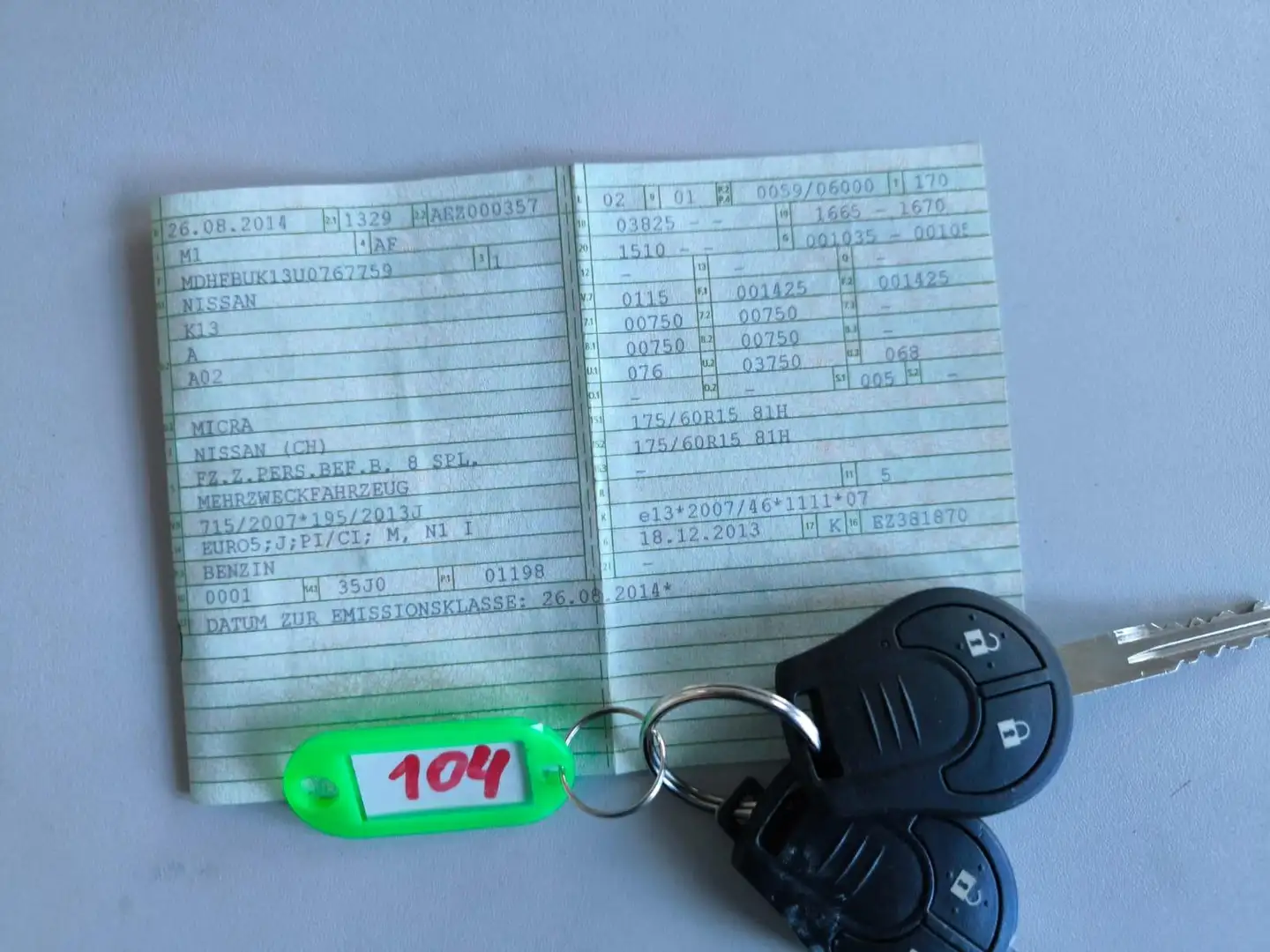 Nissan Micra Acenta 1.2 Airbags Ok startet und fährt Kék - 2