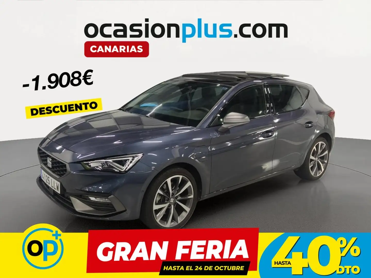 SEAT Leon 1.4 TSI e-Hybrid S&S FR DSG-6 204 Gris - 1