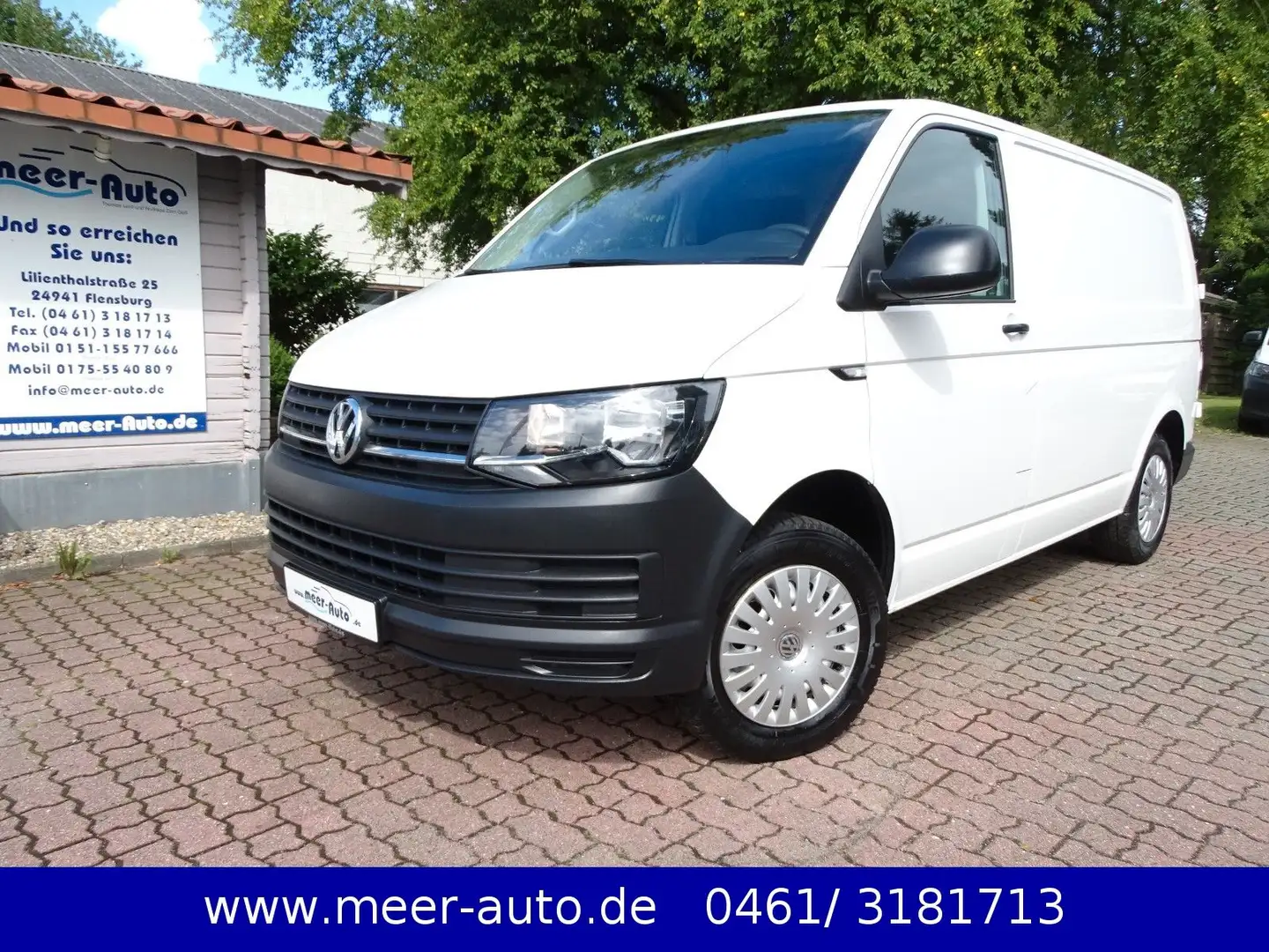 Volkswagen T6 Kasten Klima/StHz/el.Dachlüfter/2.Sitzer/PDC Weiß - 1