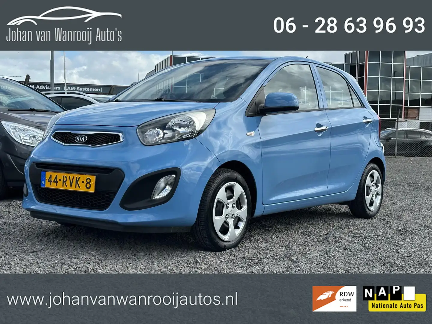 Kia Picanto 1.0 CVVT Comfort Pack/CLIMA/NW APK Blauw - 1