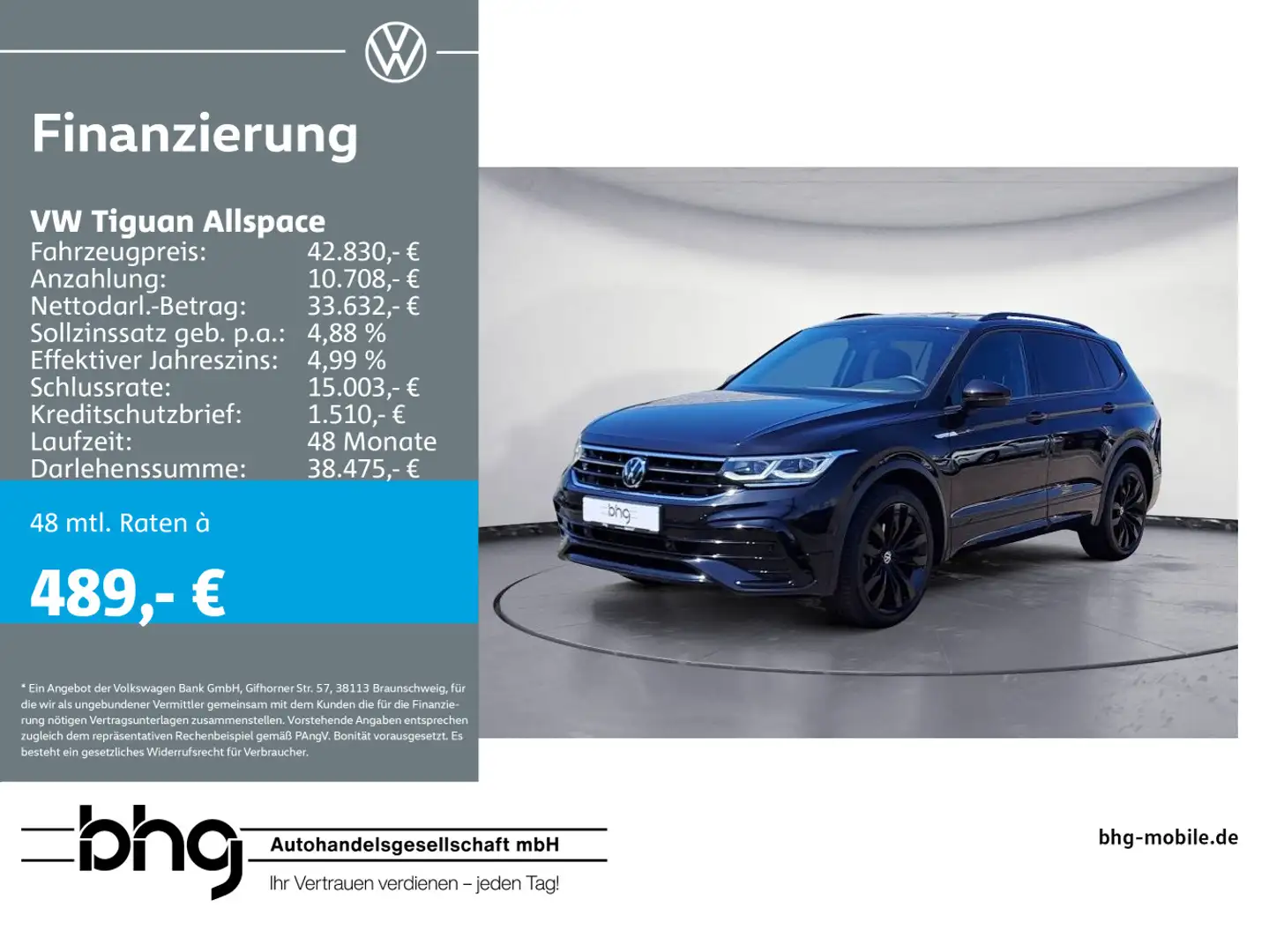 Volkswagen Tiguan Allspace 2.0 TDI 4Motion DSG R-Line Black Negro - 1