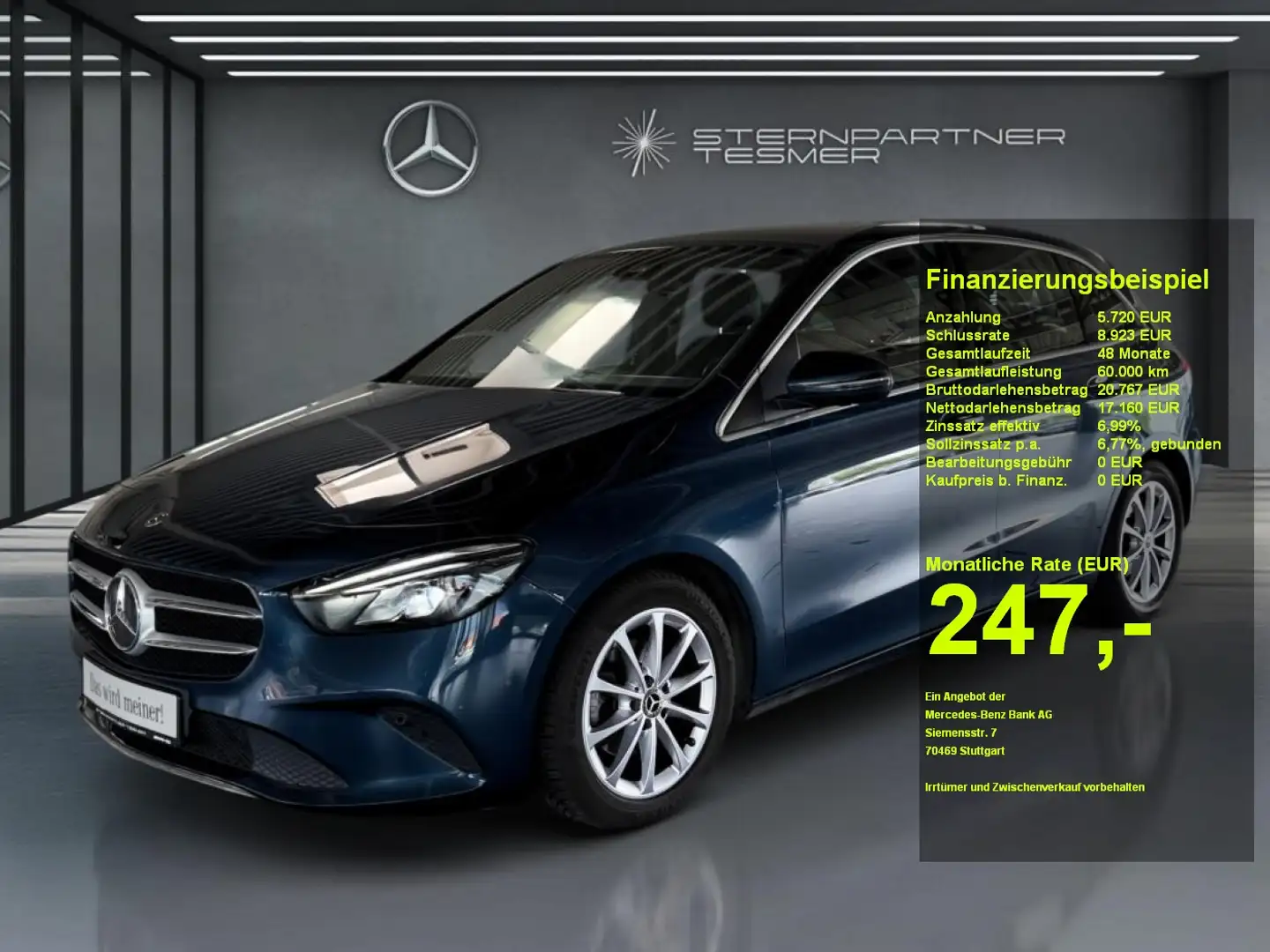 Mercedes-Benz B 180 +Progressive+MBUX+KAMERA+NAVI+Ambiente+SHZ Azul - 1
