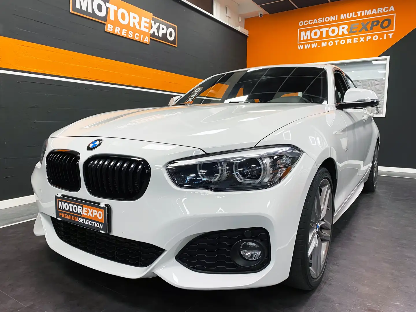 BMW 118 i 136 Cv MSport My18 Pelle-Led-Navi Shadow Black Blanco - 1