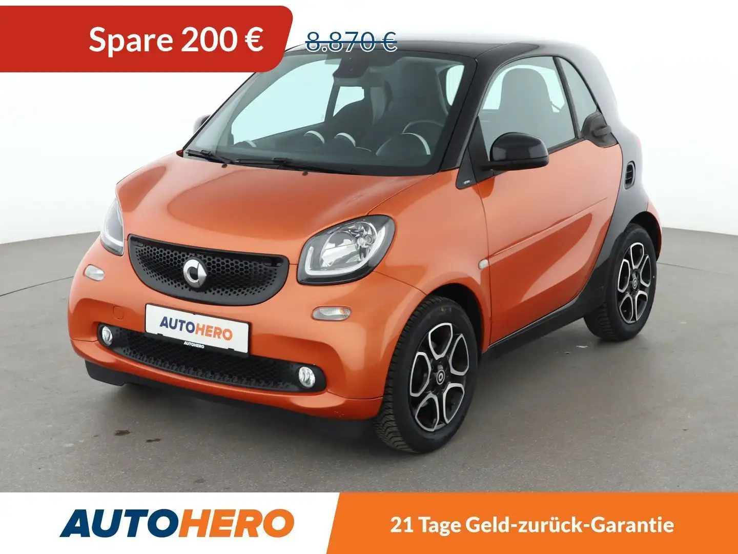 smart forTwo 1.0 Prime*NAVI*SPUR*SHZ*KLIMA*TEMPO* Orange - 1