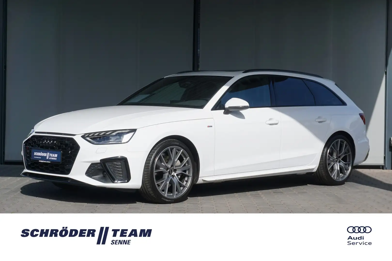 Audi A4 Avant 40 TDi S tronic S line Panoramadach Matri White - 1