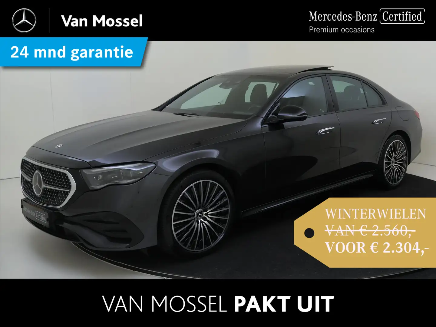 Mercedes-Benz E 400 e 4MATIC AMG Line /Panoramadak /Achterasbesturing Grijs - 1