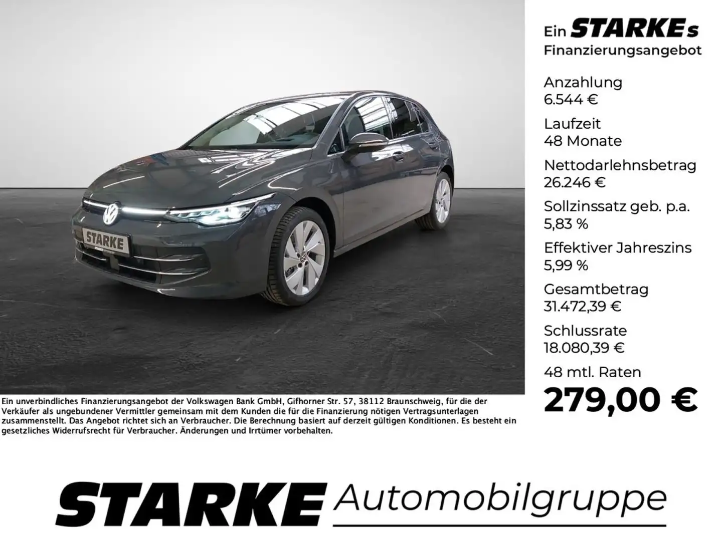 Volkswagen Golf 8 1.5 TSI Style Grau - 1