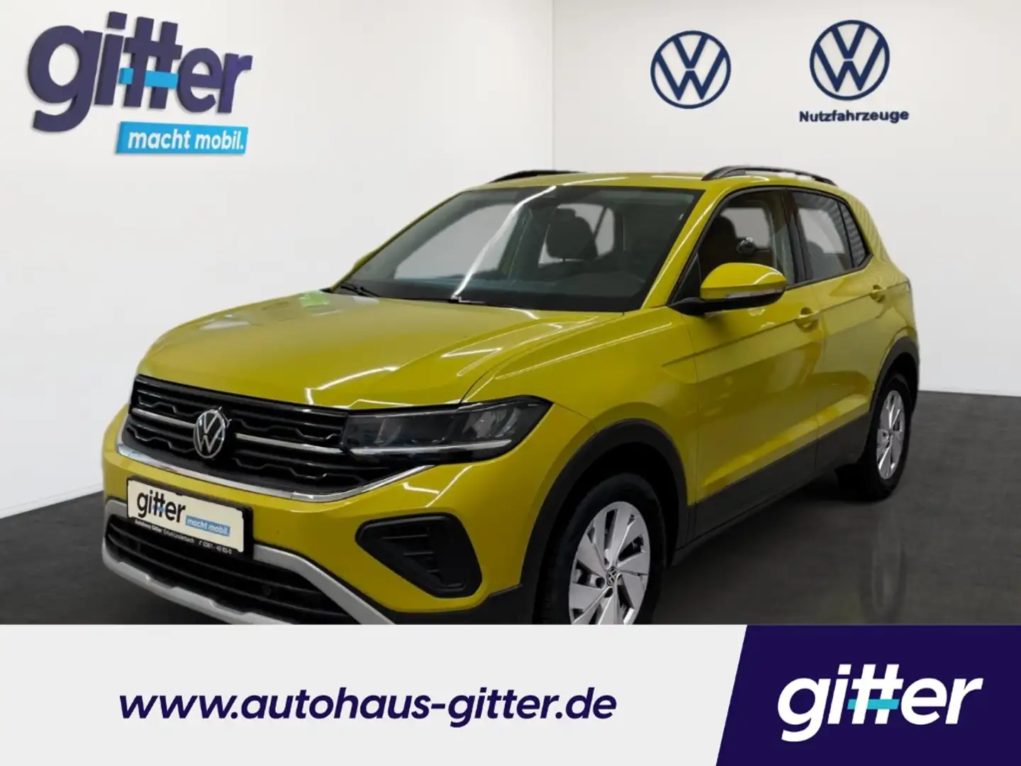 Volkswagen T-Cross 1.0 TSI LIFE IQ.DRIVE KAMERA LEDSHZ NAVI Digitales Gelb - 1