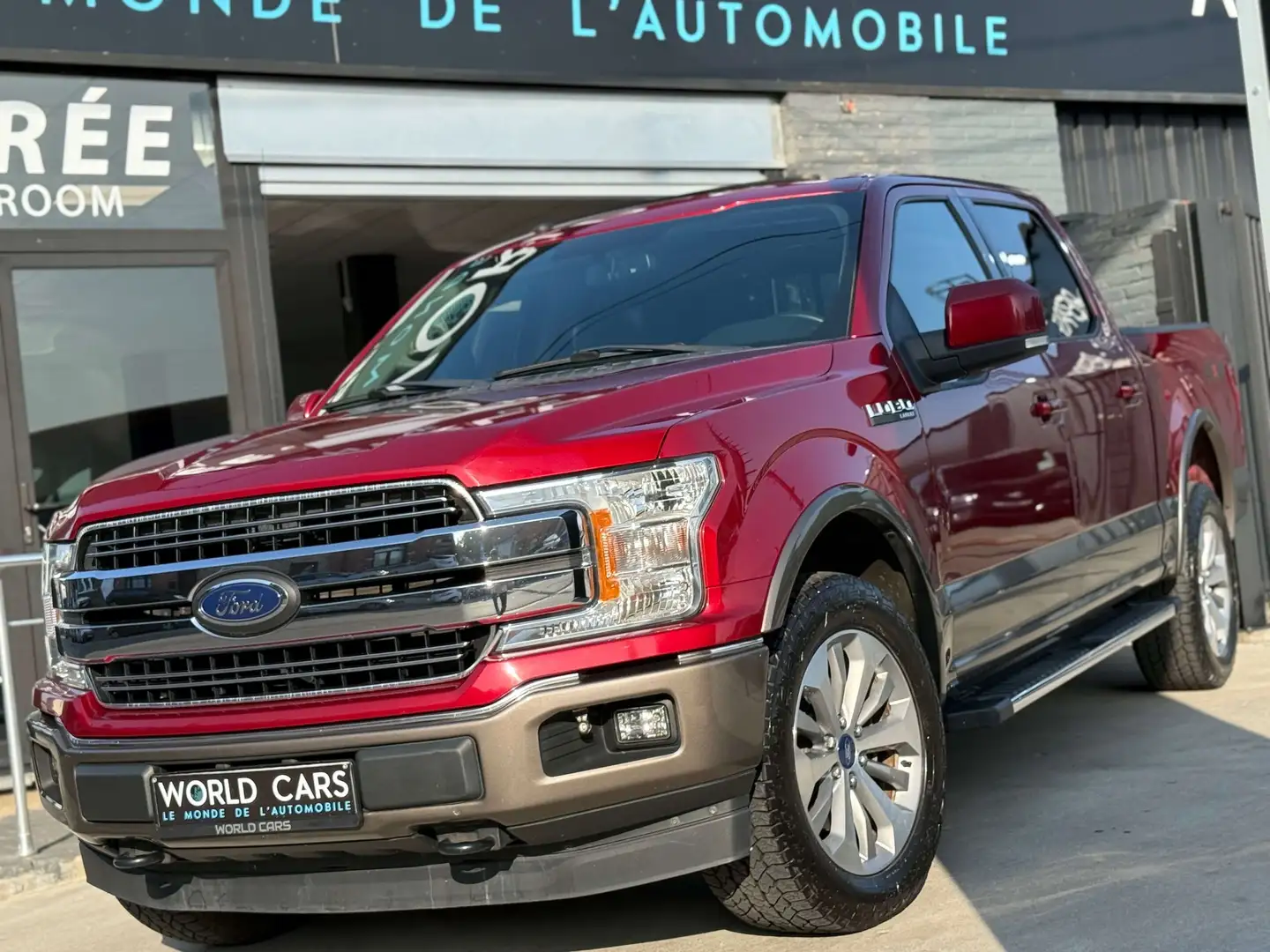 Ford F 150 3.5i LPG LOBO LARIAT TVA*BTW/ TOIT PANO/ CAMERA Rouge - 1