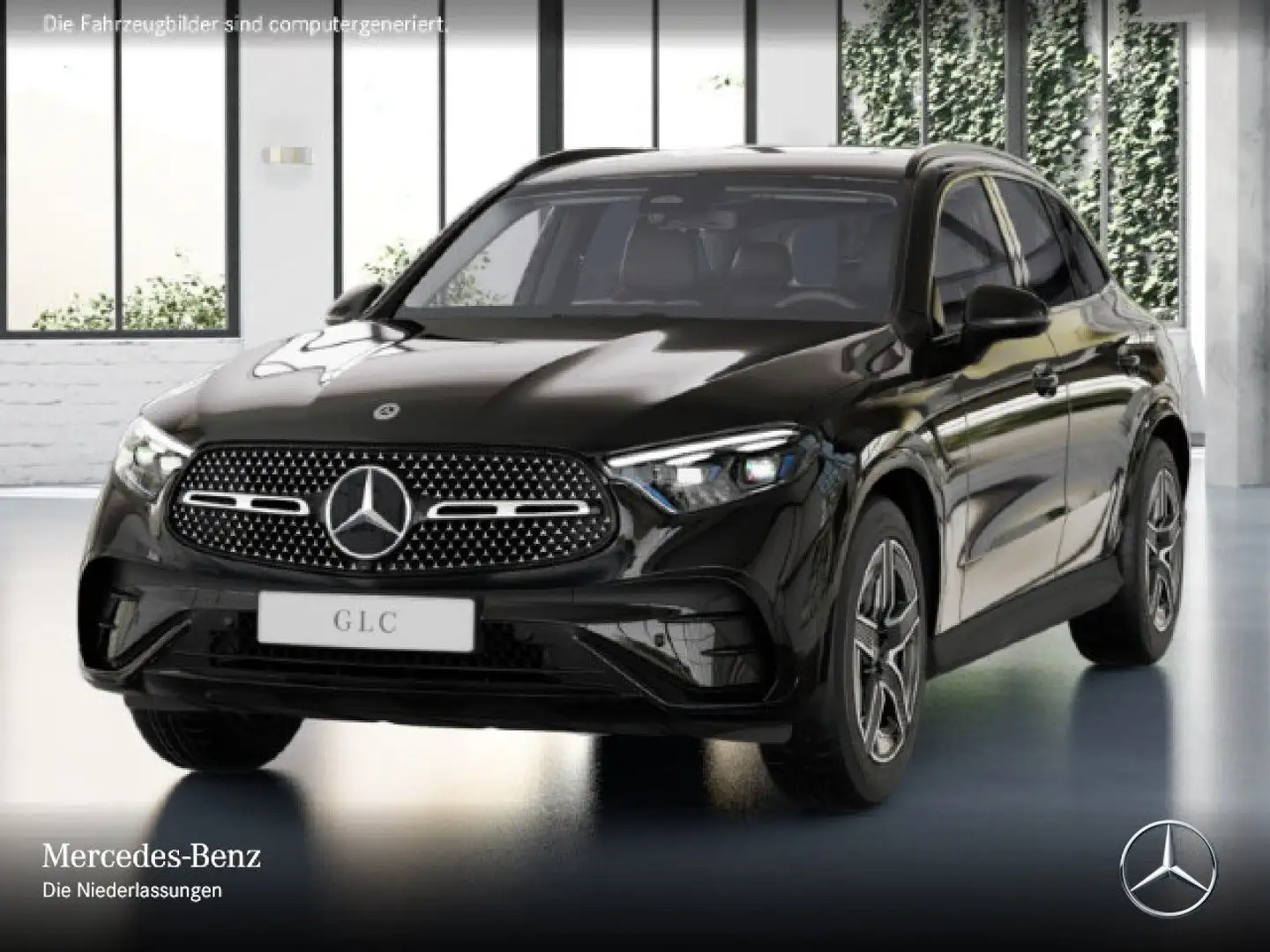 Mercedes-Benz GLC 200 4M AMG+NIGHT+KAMERA+TOTW+KEYLESS+9G Schwarz - 2