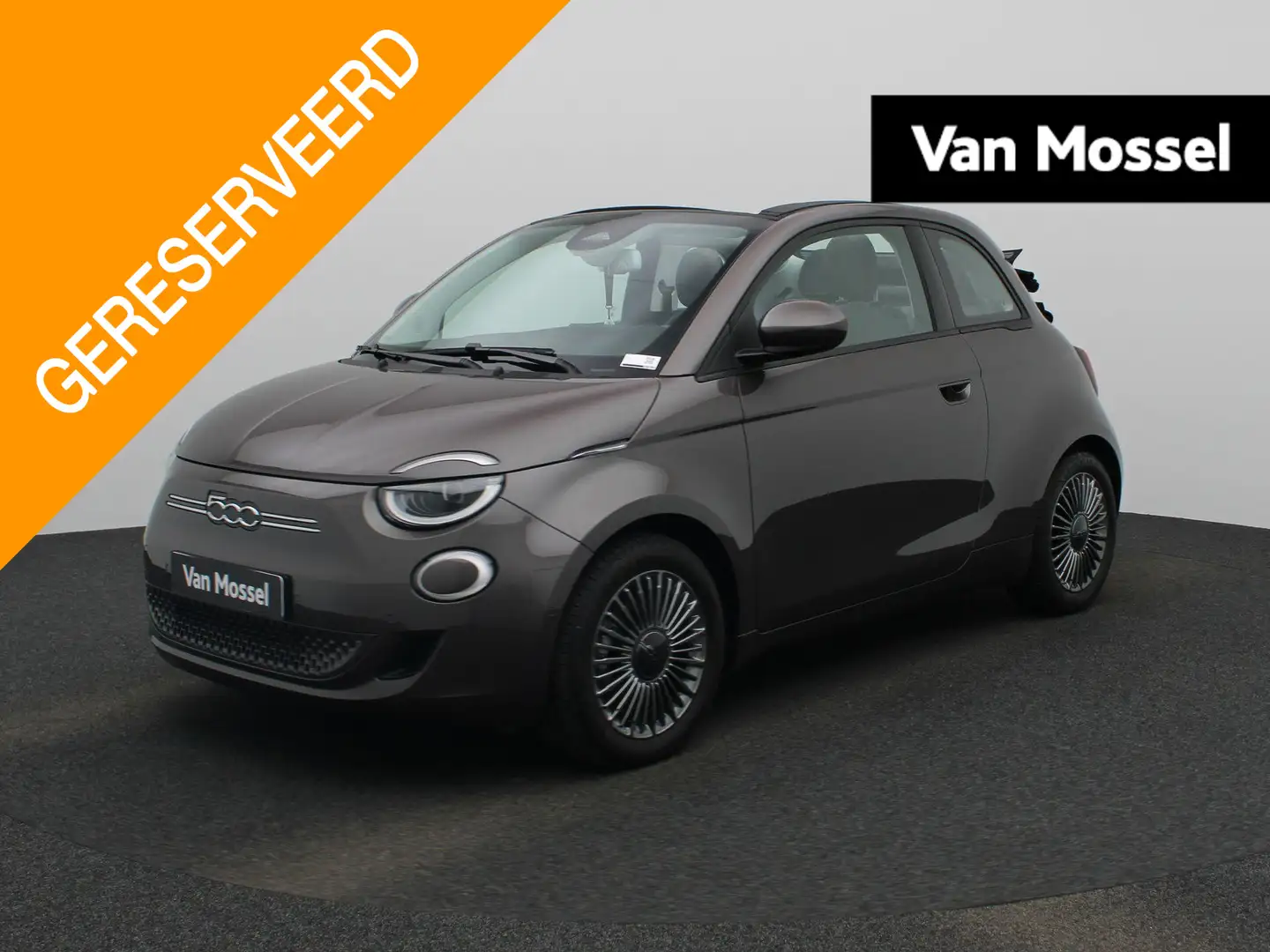 Fiat 500e 500e 42 kWh AUTOMAAT | CABRIO | NAVIGATIE | APPLE Brun - 1