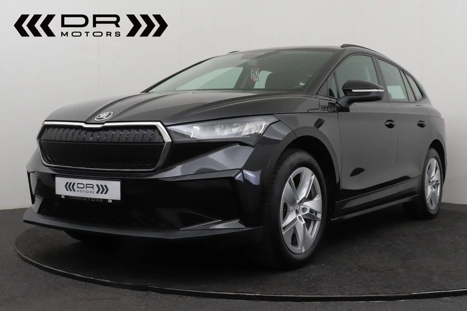 Skoda Enyaq iV 60 62KW/h - LEDER - NAVI - LED - TREKHAAK Zwart - 1