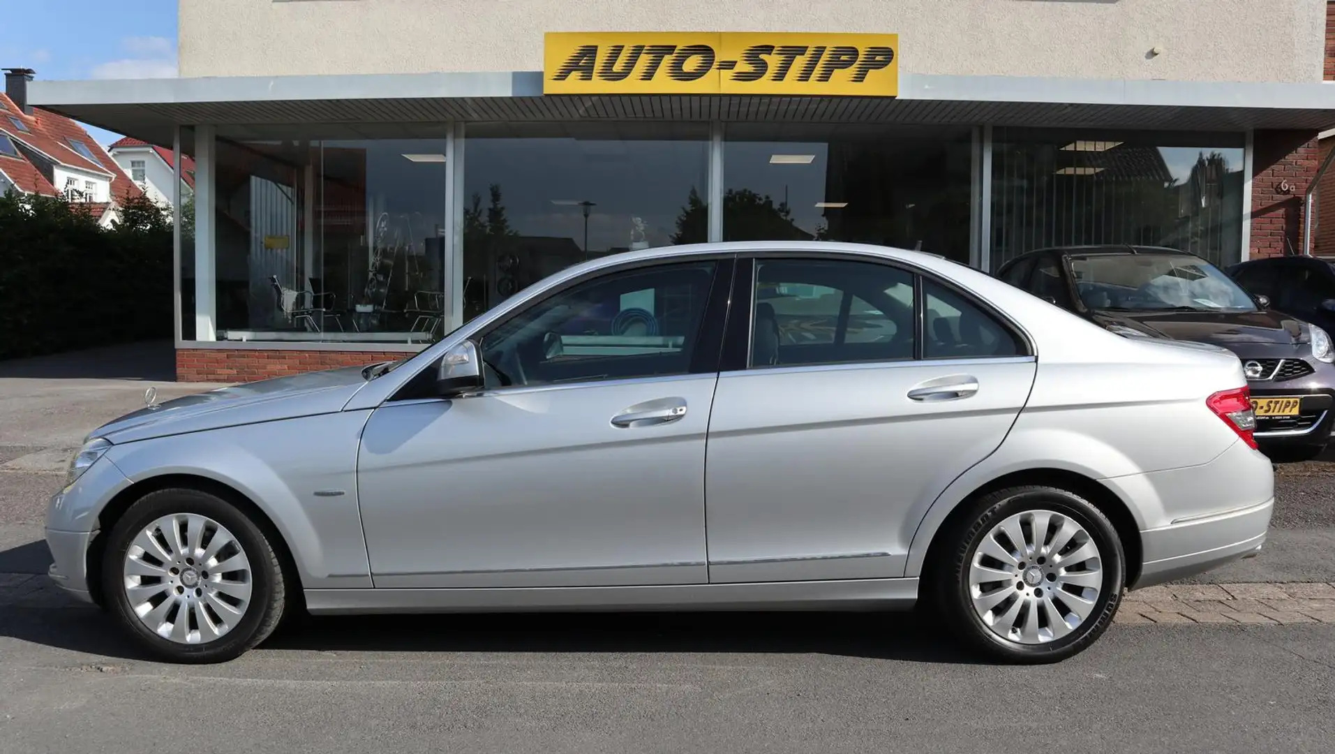 Mercedes-Benz C 200 C200 Kompr. Elegance TEMP AHK XENON SITZH BLUET Silber - 2