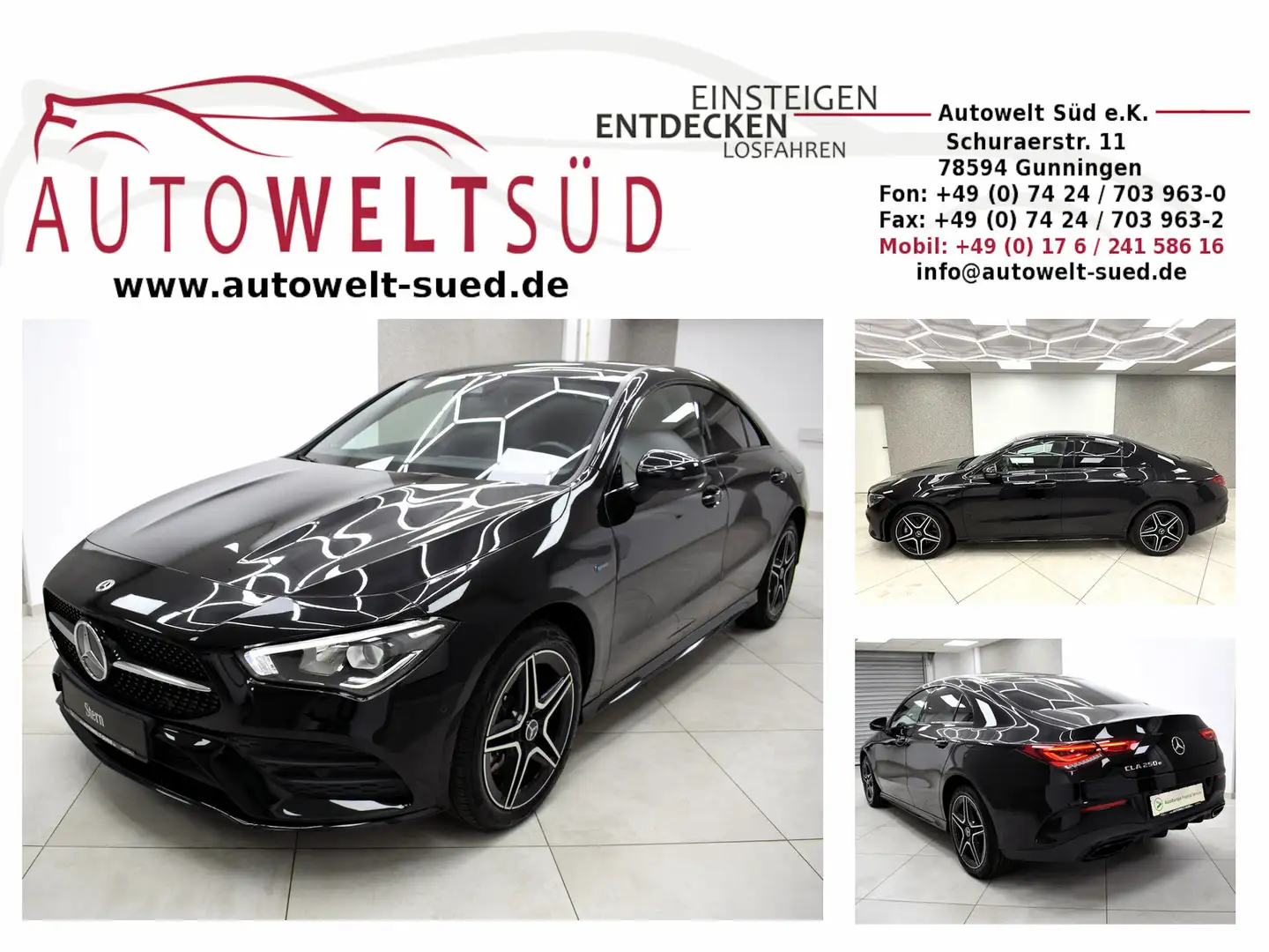 Mercedes-Benz CLA 250 e AMG Sport Edition 2021 Night LED Bur Ambient Noir - 1