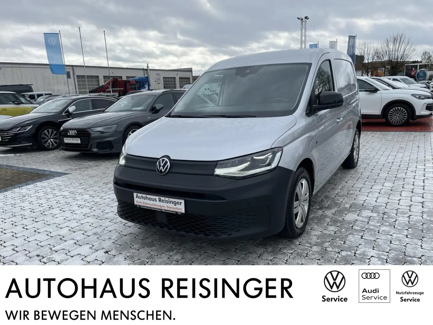 Volkswagen Caddy Cargo 2.0 TDI DSG (NAVI+LED+RearView+Standh.) Silber - 1